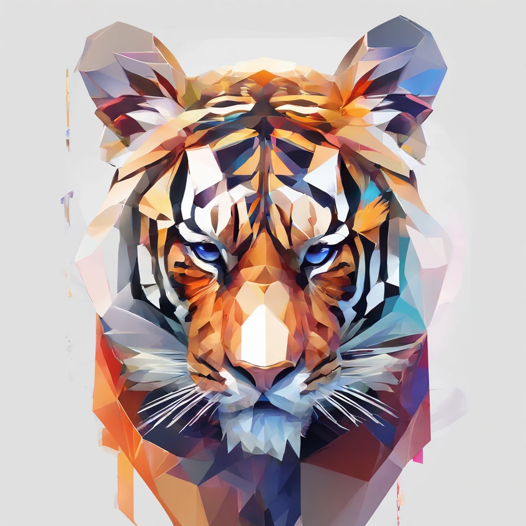 Perfect alignment, Cute little tiger in jacket,crystal vases,Rose flower, Wearing sunglasses, cheerfulness, Standing position, Abstract beauty, Centered, Looking at the camera, Facing the camera, nearing perfection, Dynamic, Highly detailed, smooth, Sharp focus, 8K, high definition resolution, illustration, Art by Carne Griffiths and Wadim Kashin, White background