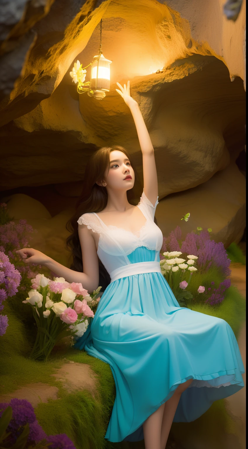 Masterpiece, Best quality, 4K,( Pixar - style :1.4), 1boys,(Cute,Handsome,Wear outdoor sportswear :0.7), 。.3D,full bodyesbian,tchibi,(facial closeups :1.2), (In a cave, At night, Surrounded by glowing plants, Flowers, Flying fireflies, bonfires), (Ultra detailed, Aesthetic, Beautiful composition, rich and vivid colors, volumetric soft light). Inspired by Alice in Wonderland, magic, Fairy tales. illusory engine, rendering by octane, cuteness render, 's 。.a 3D render, Adobe Photoshop, awe inspiring, Beautiful, Cute ,