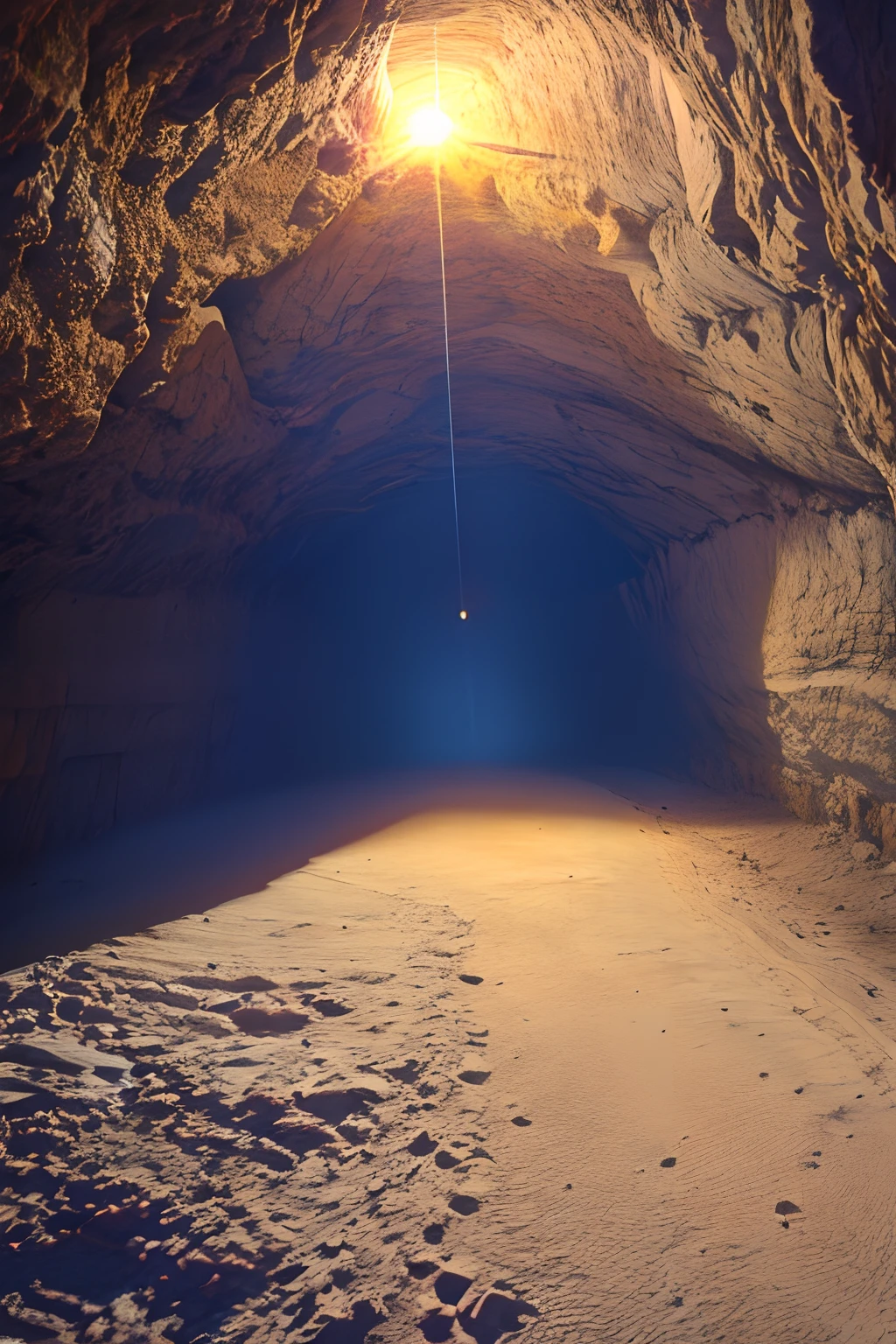 Inside the cave,