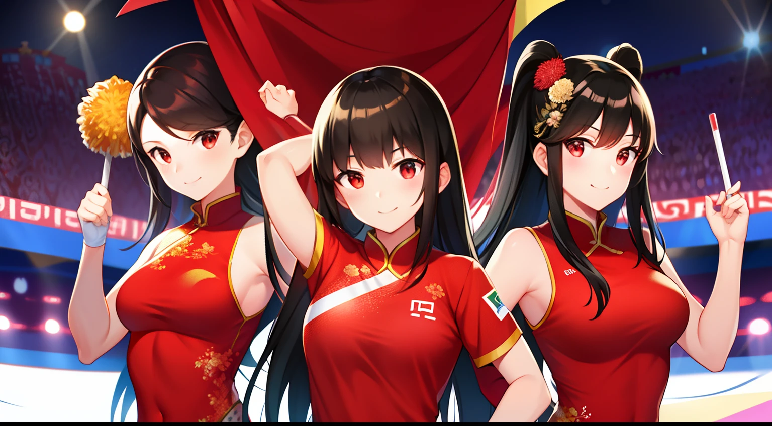 tv show,Olympic Games,Chinese red,victorious,cheer,I couldn't help but be overjoyed
