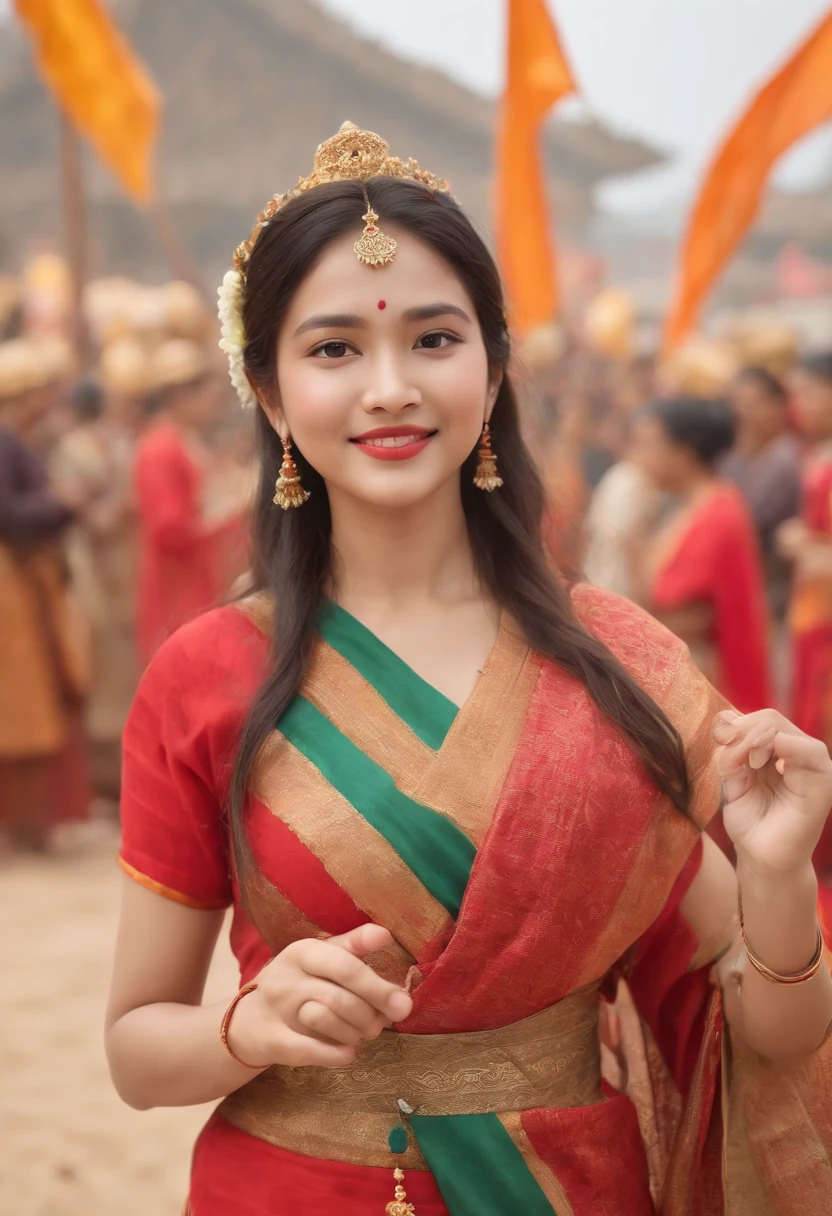 (best quality,4k,8k,highres,masterpiece:1.2),ultra-detailed,(realistic,photorealistic,photo-realistic:1.37),cultural exchange,interracial harmony,multicultural celebration,unity in diversity,world peace,bright colors,soft lighting,vibrant atmosphere,multiple ethnicities,detailed facial features,strong human connection,mix of traditional and modern elements,unique cultural costumes,different languages and alphabets,joyful expressions,hand gestures and dances,global collaboration,harmonious coexistence,artistic craftsmanship,authentic cultural artifacts,diverse food and drink,chirping birds and gentle breeze,floral decorations,positive energy and smiles,rhythmic music and dance performances,unity symbol motifs,friendly encounters and conversations,festival-like ambience,hopeful and optimistic vibes,international flags,meaningful exchanges,open-mindedness and acceptance of differences,shared experiences and values,love and understanding among nations