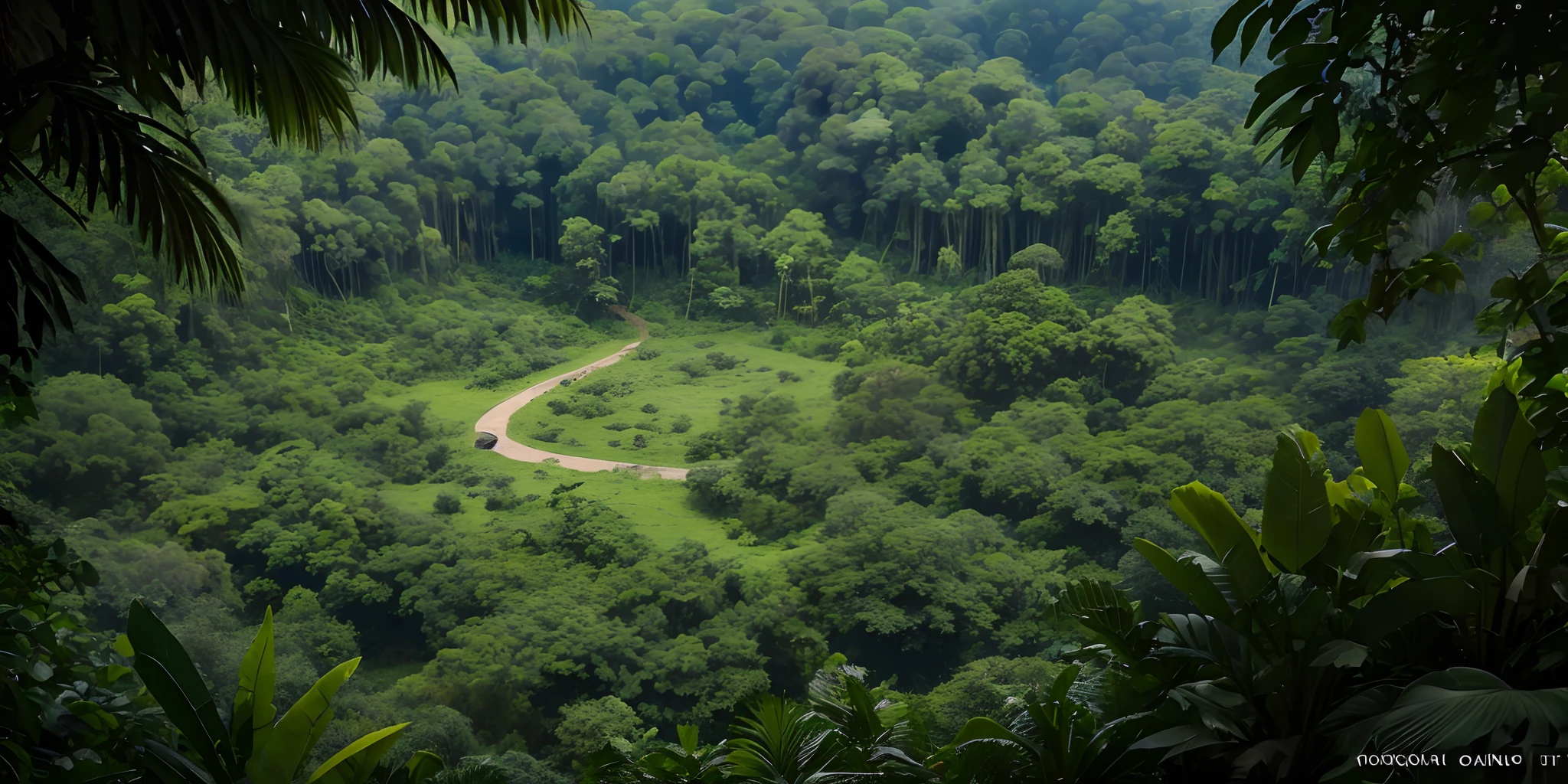 Jungle shot from above