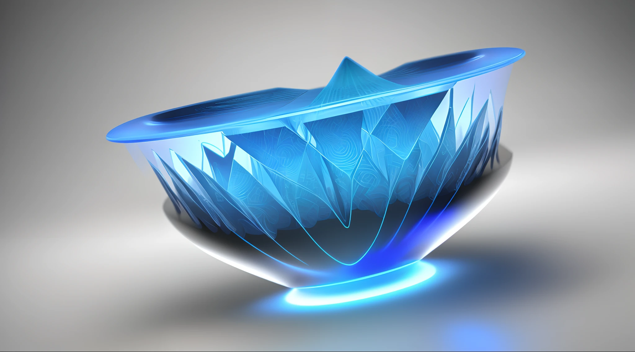 Engaging 3D visualization featuring stunning graphs、glinting、Based on blue