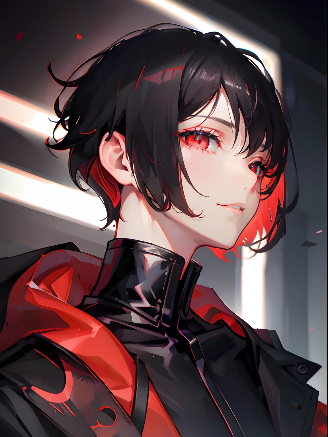 Looking at viewer, gentle smile