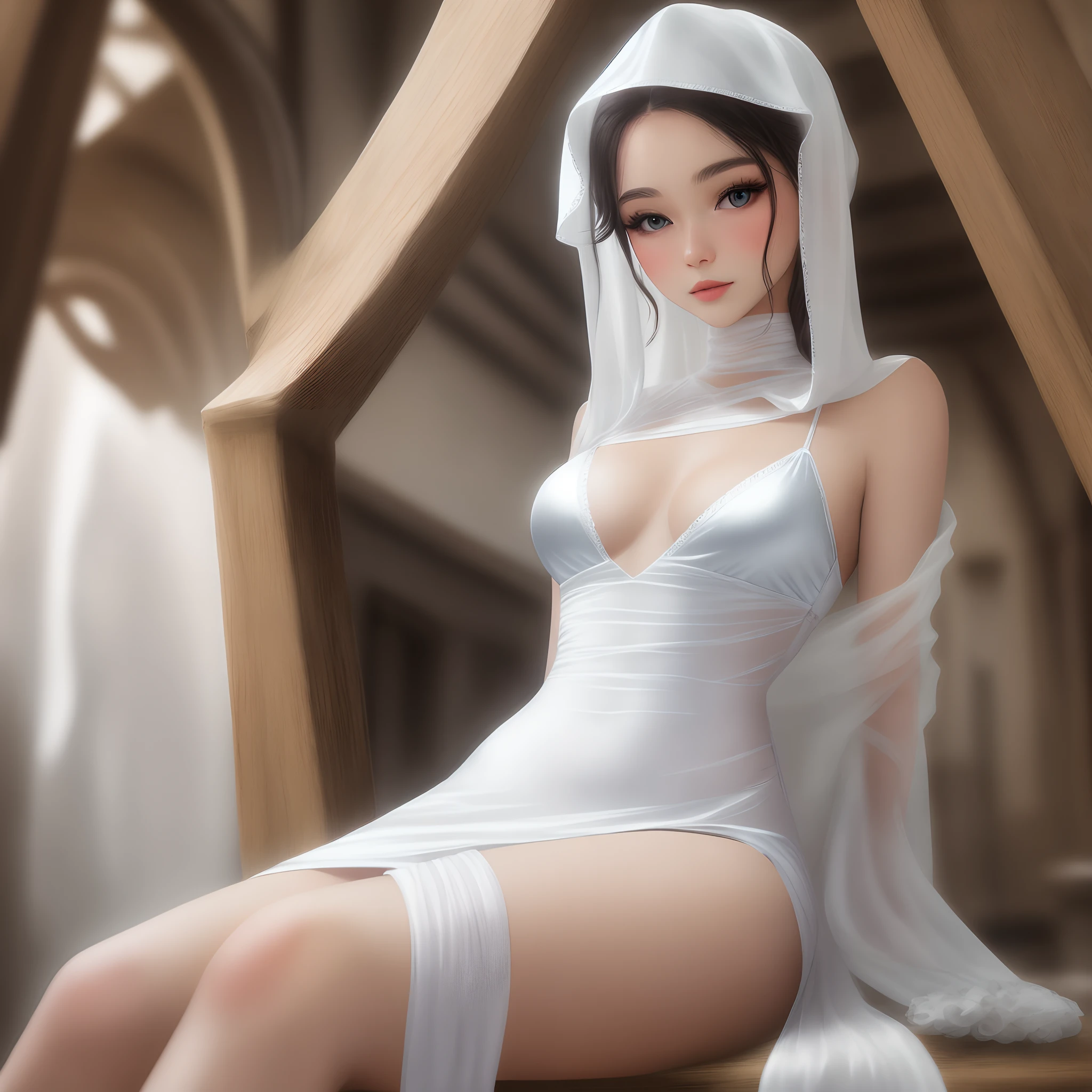 White silk beauty