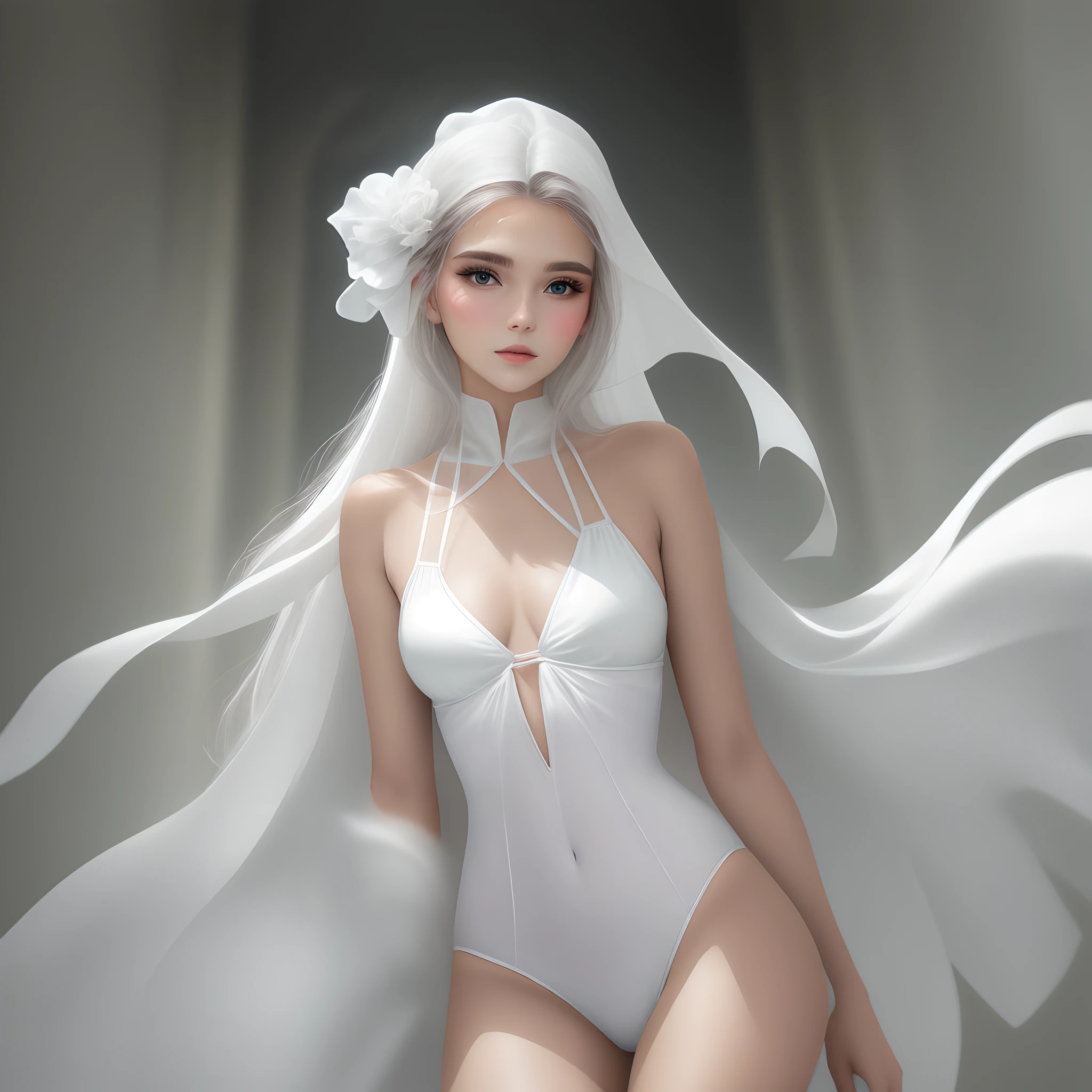 White silk beauty