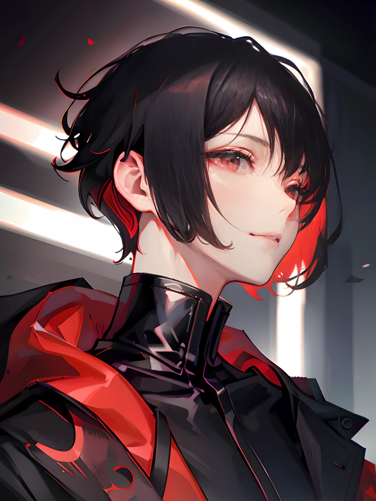 Looking at viewer, gentle smile