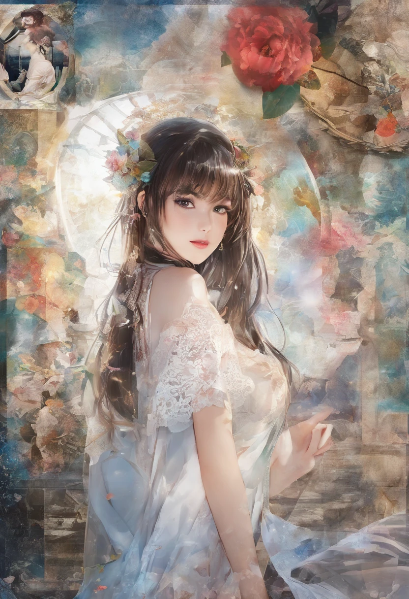 Best Quality, masuter piece, 超A high resolution, (Photorealistic:1.4), Raw photo, Professional Lighting, high-level image quality, high-detail, masterpiece、a 25 year old girl、 modeled、sexy pose、Tempting、cum on、Ecstatic look、Having sex