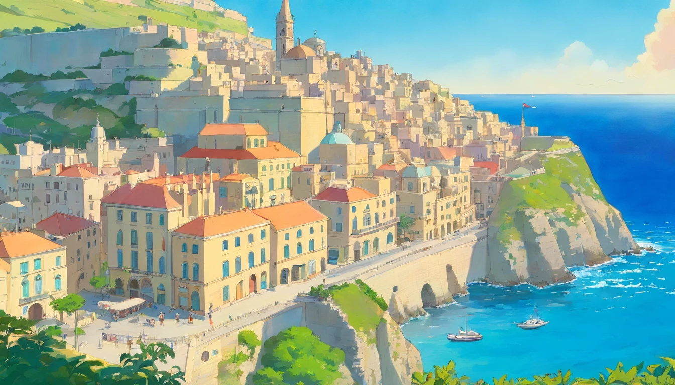 Republic of Malta,Valletta,Faraway view
