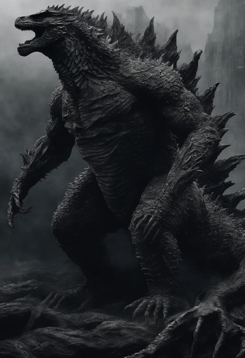 Godzilla，immensity，Spiny armor，salama，Delicate picture