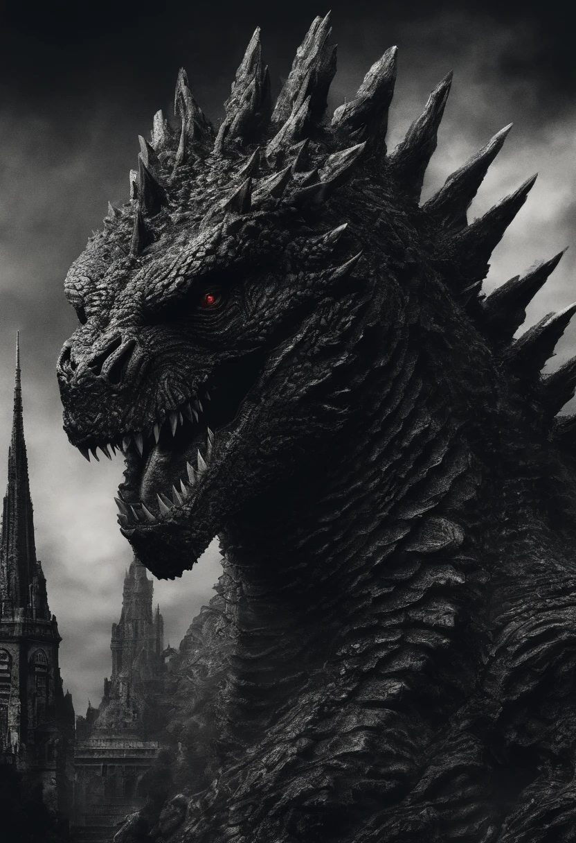 Godzilla,immensity,Spiny armor,salama,Delicate picture