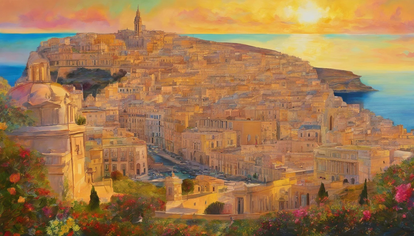 Republic of Malta,Valletta,Faraway view