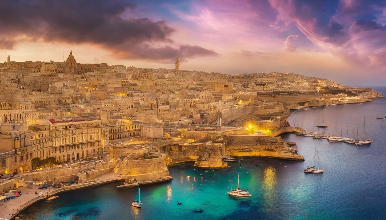 Republic of Malta,Valletta,Faraway view