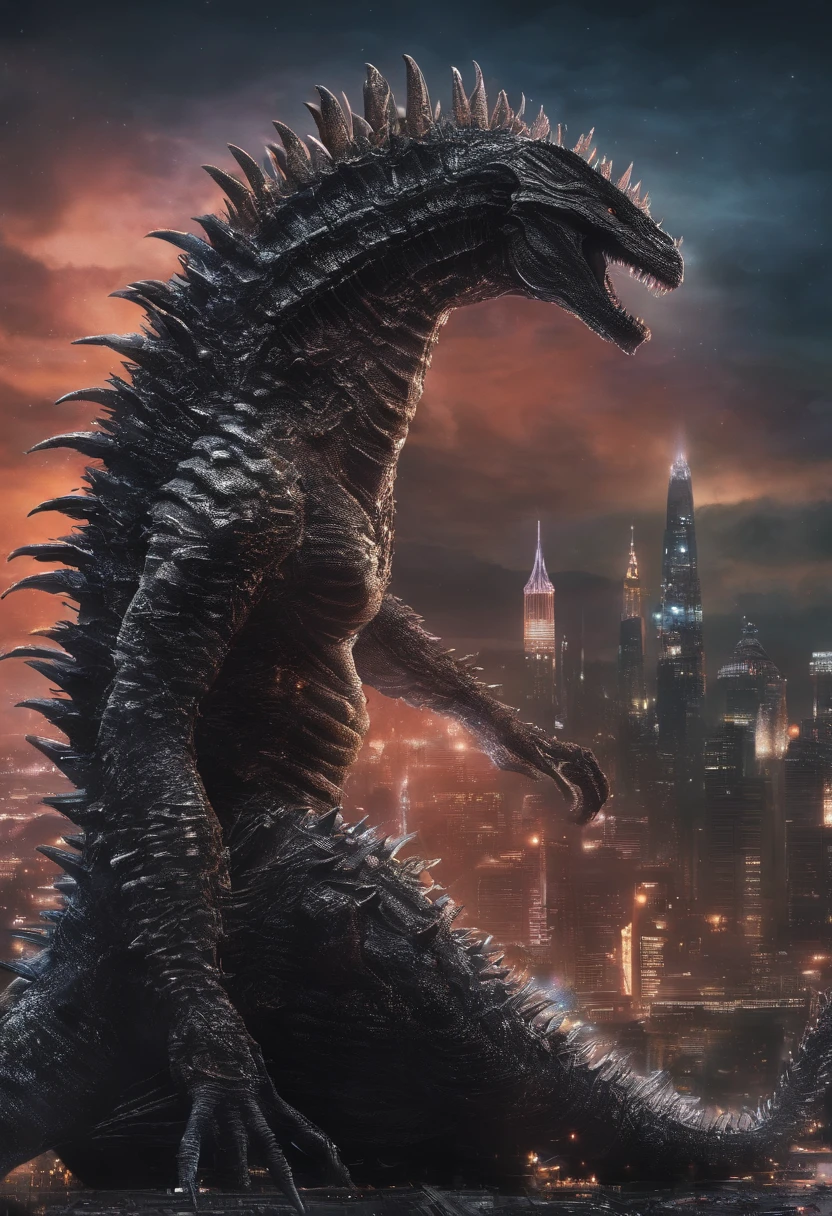 Godzilla,immensity,Spiny armor,salama,Delicate picture