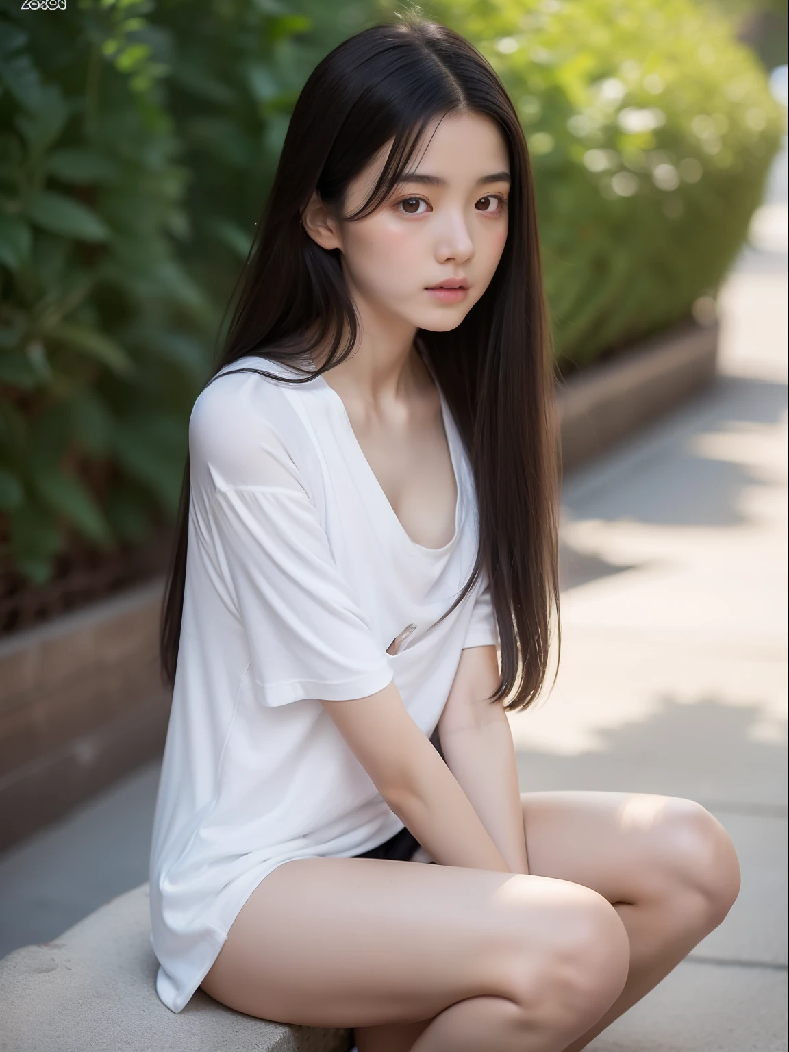 Knees，年轻，(Long T-shirt，Onepiece)，teens girl，Delicate body，ite body，Delicate body，small tits，tiny chest，A dark-haired，Very Longhair，zoo