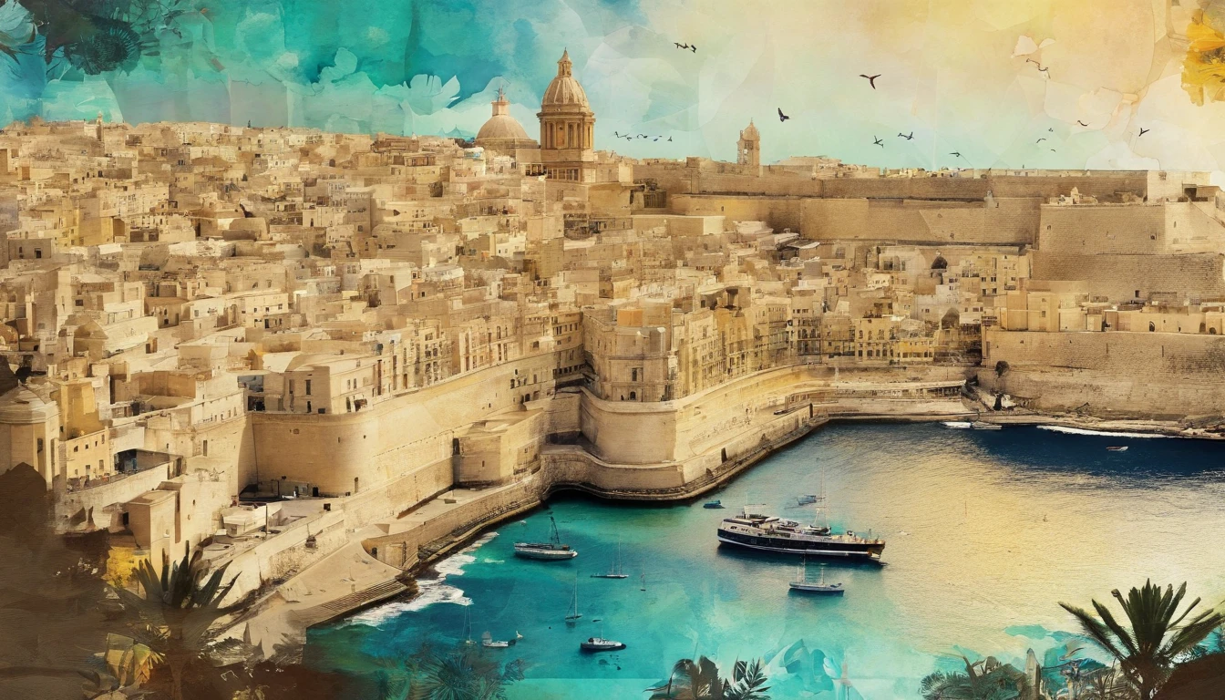 Republic of Malta,Valletta,Faraway view