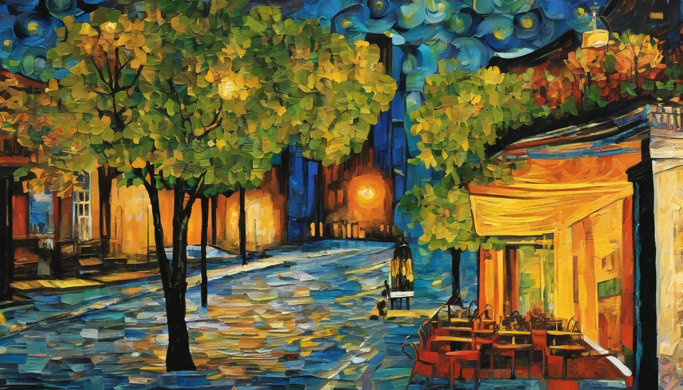 von gogh,Cafe terrace at night
