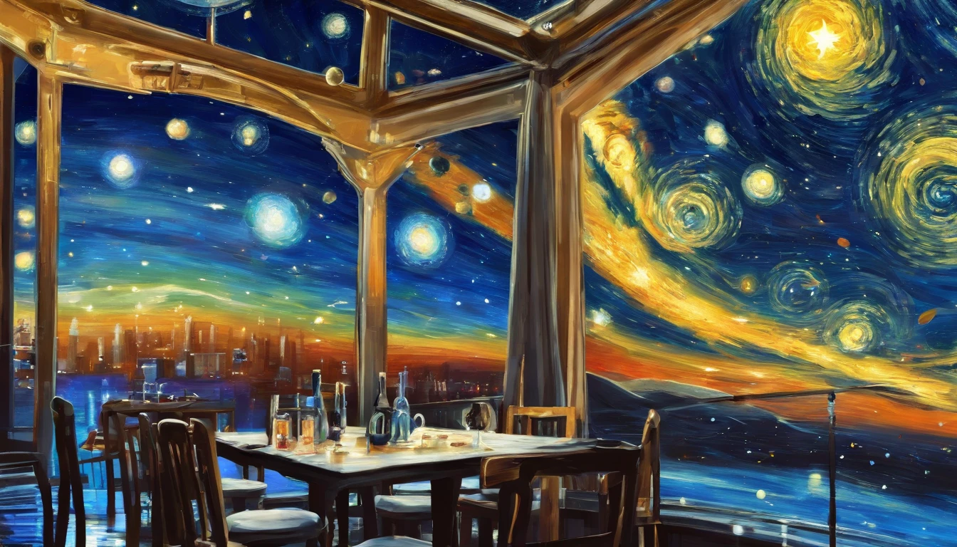 von gogh,Cafe terrace at night