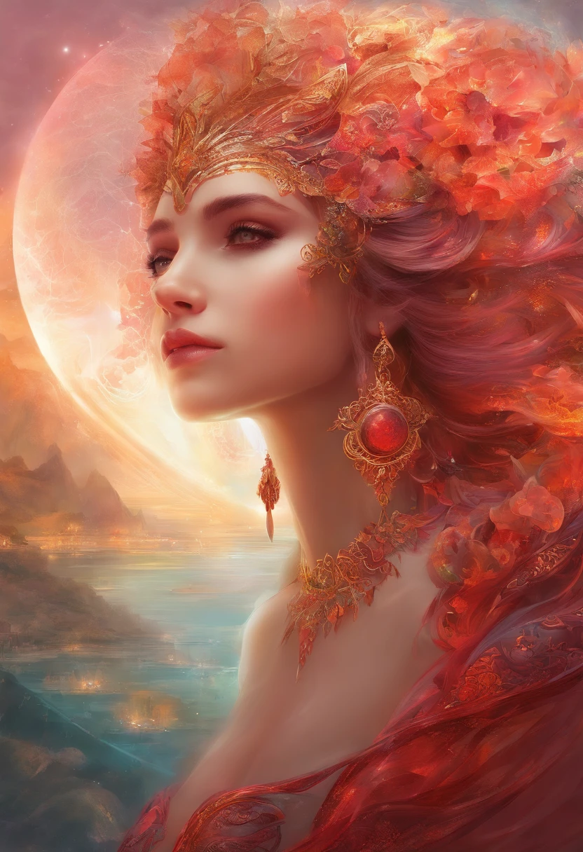 1girl, (Arte Oficial, Beautiful and Aesthetic:1.2), extremamente detalhado, (Arte Fractal), colorido, mais alto detalhado, pale skin, a pele lisa e cremosa, , optical camouflage, prata,Circuit-like pattern,Asas fortes e brilhantes,ametista,cobra,vento,red skies,Backlighting,Cinematic light,cinemactic,Particle,reflection,night sky,luar,planeta ametista,Estrela cadente,elegante,Montanha Ametista,ametista lua quebrada, nave espacial,flor grande,chuva de ametista