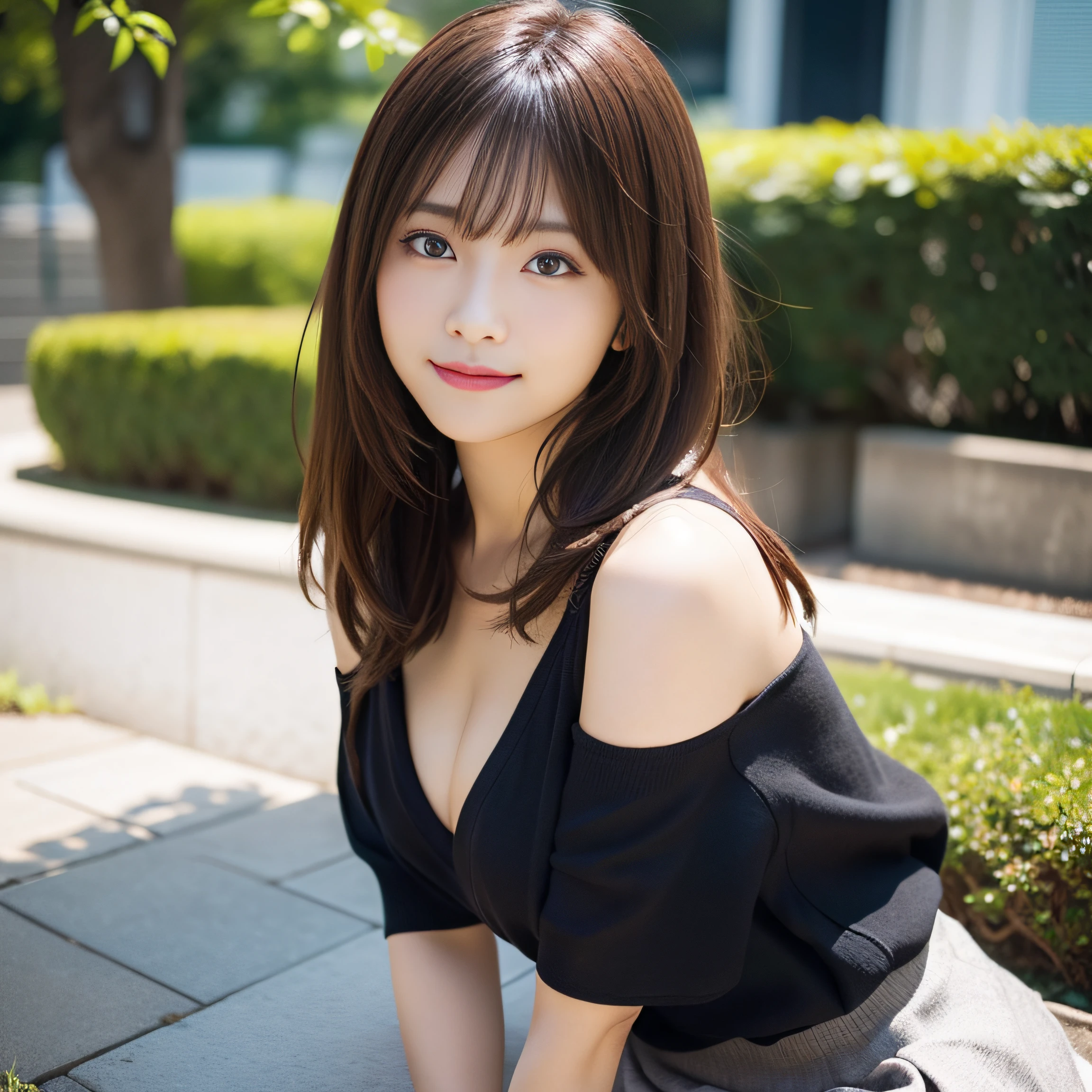(8K、Raw photo、highest quality、masterpiece:1.2)、(realistic、Photoreal:1.37)、super detailed、Super high resolution、1 girl、see the beholder、beautiful and detailed face、laughter、narrow、(slim waist) :1.3)、Beautiful and smooth skin、skin texture、floating hair、professional lighting、human body as a whole、long hair、blonde、White tube top clothes、cleavage、D cup breasts、lounge、night view、smile、15 year old student
