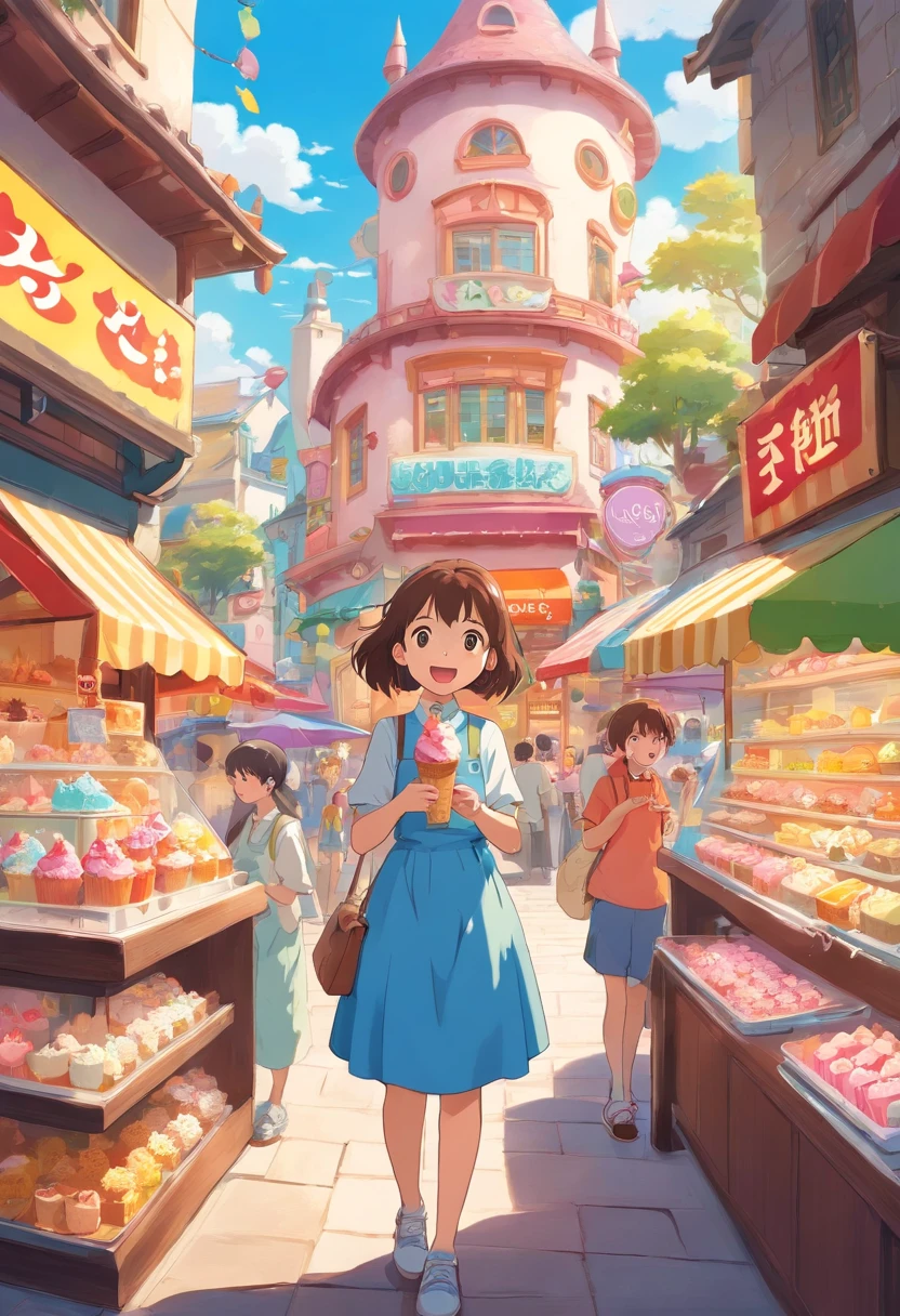 (best quality,ultra-detailed),anime,logo,Ice Geek,ice cream parlor,playful design,colorful,fun characters,sweet treats,creative,whimsical background,cute decorations,anime-inspired illustrations,vibrant colors,cool typography,joyful atmosphere,delicious flavors,attractive visual appeal,mouth-watering desserts,memorable branding,eye-catching,unique concept,irresistible desserts,imaginative,cheerful ambiance,fantasy themes,manga style,energetic,innovative layout,enticing ice cream cones,yummy ice cream scoops,cartoonish characters,playful animations,artistic,attention-grabbing design