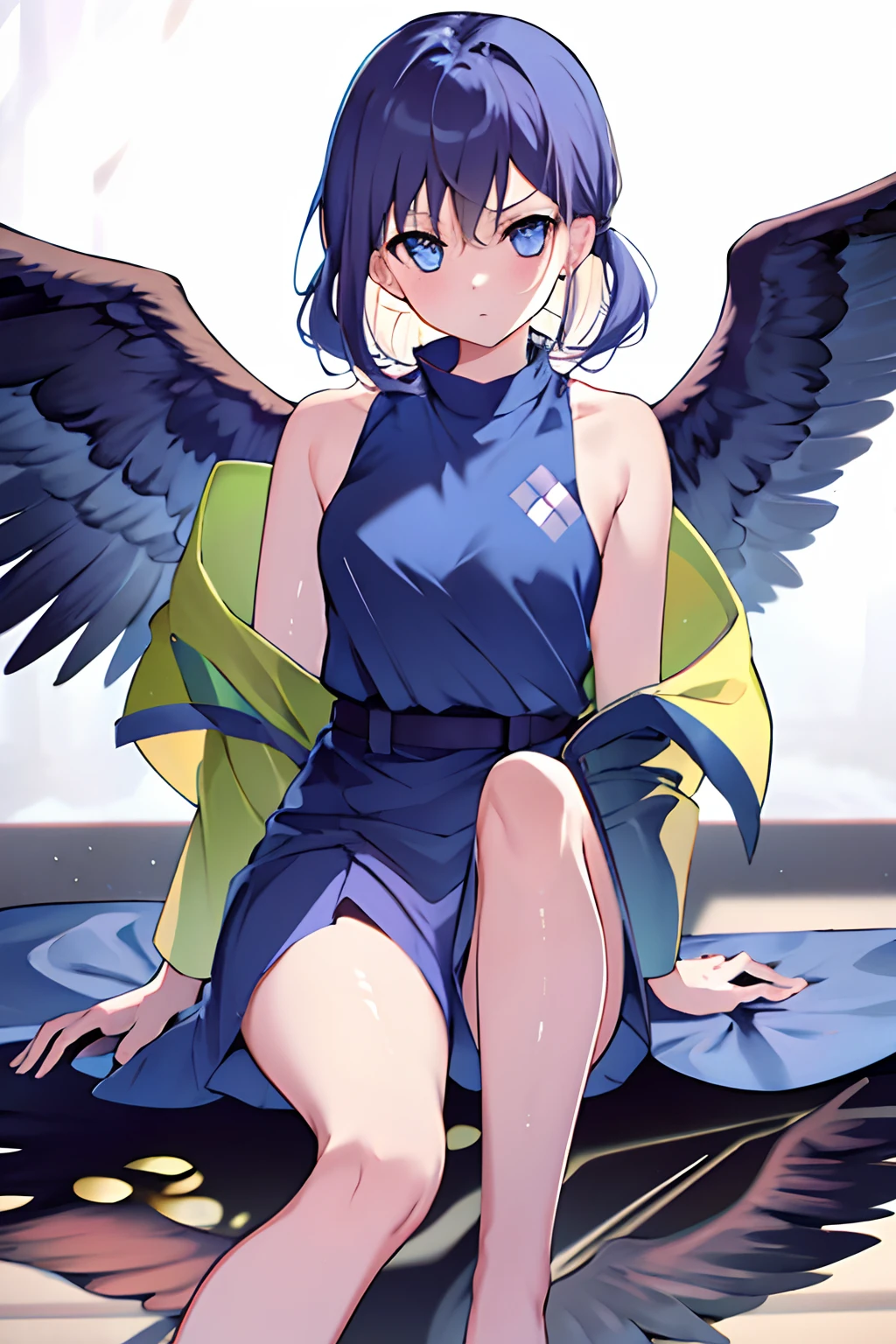 1 girl,arma,wings