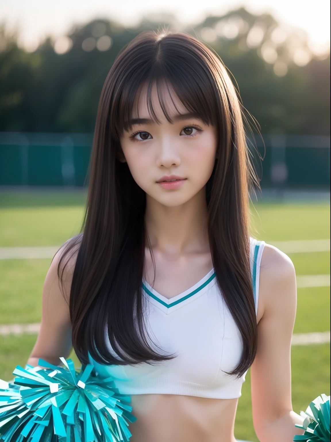 年轻,cheerleaders,teens girl,Delicate body,petite body,Delicate body,small tits,tiny chest,A dark-haired,Very Longhair