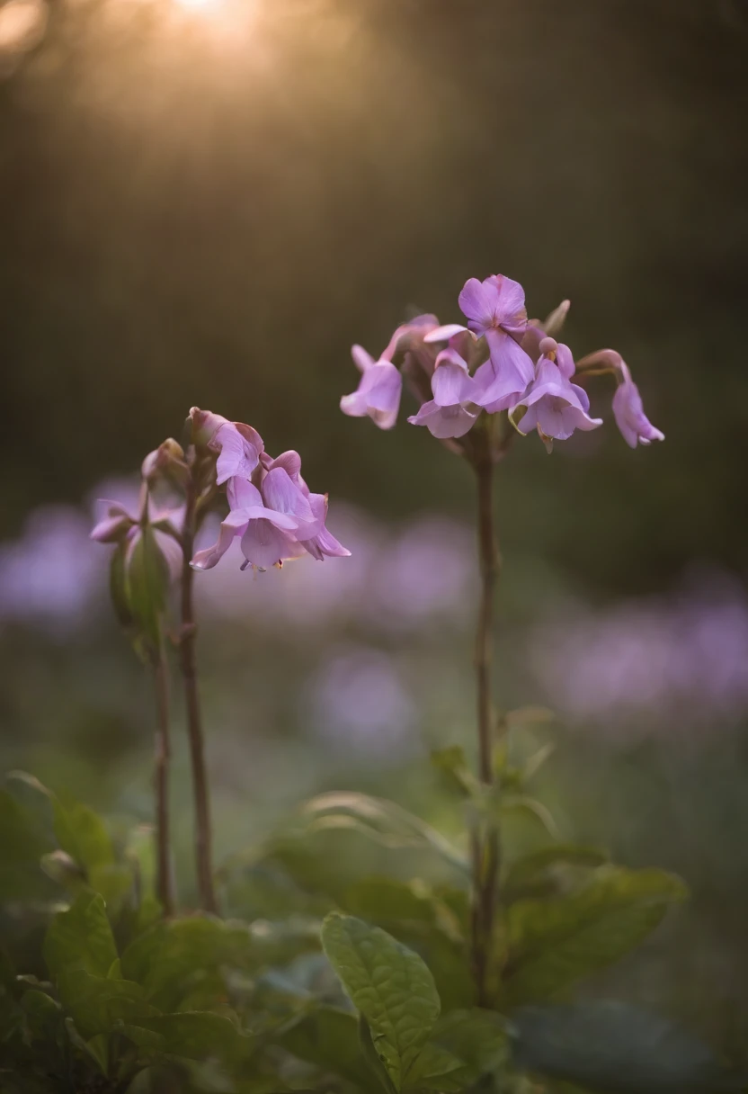 close-up de uma raposa em uma floresta encantada, noite, vaga-lumes, Volumetric Haze, ((raposa)) Halation, flor, dramatic atmosphere, Centralizado, thirds rule, 200mm macro launch 1.4T