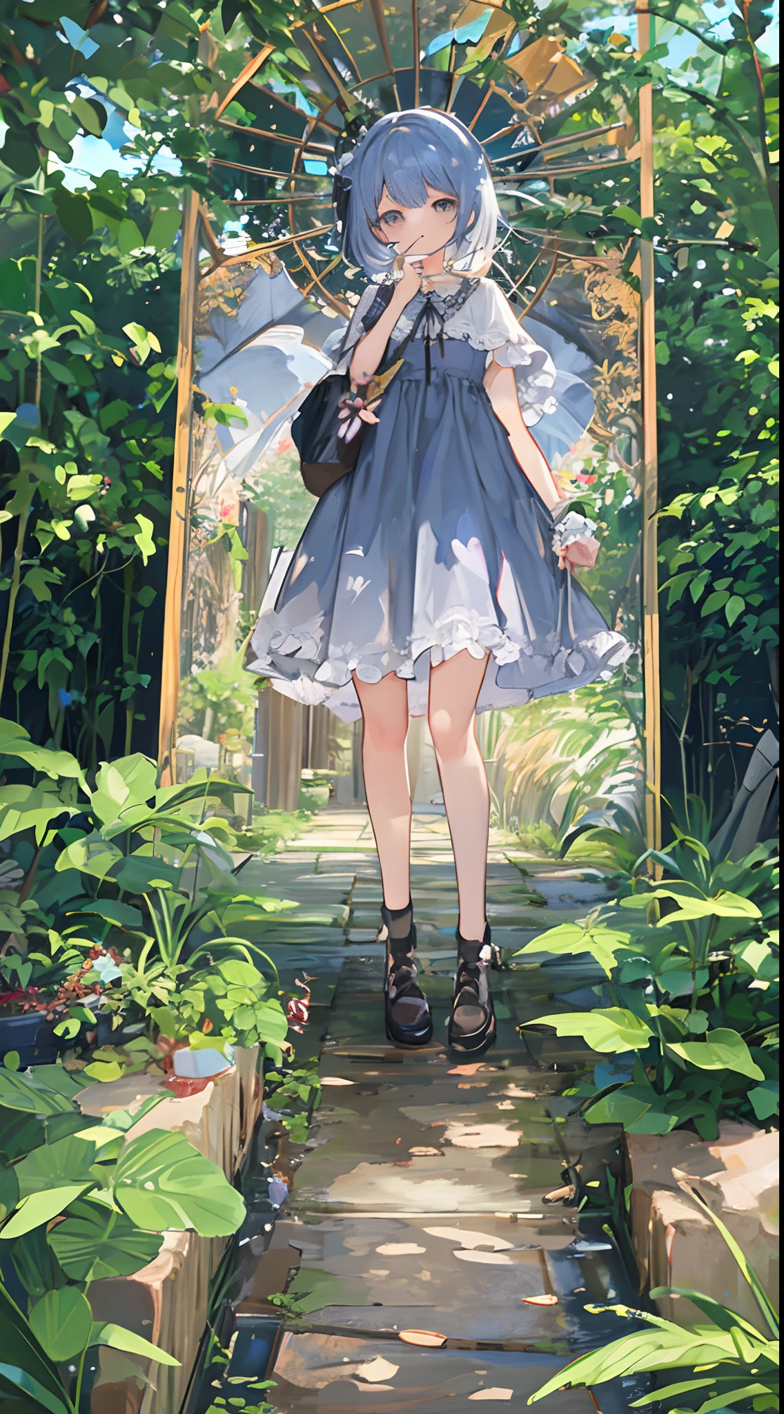 (masterpiece), best quality, detailed background, cinematic lighting, nature, BREAK 1girl, solo, cute, dress, looking at viewer,