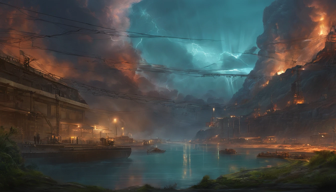 Background Illustration, concept-art, jpn, Nuclear contamination, Radioactive waters, Global map, disaster