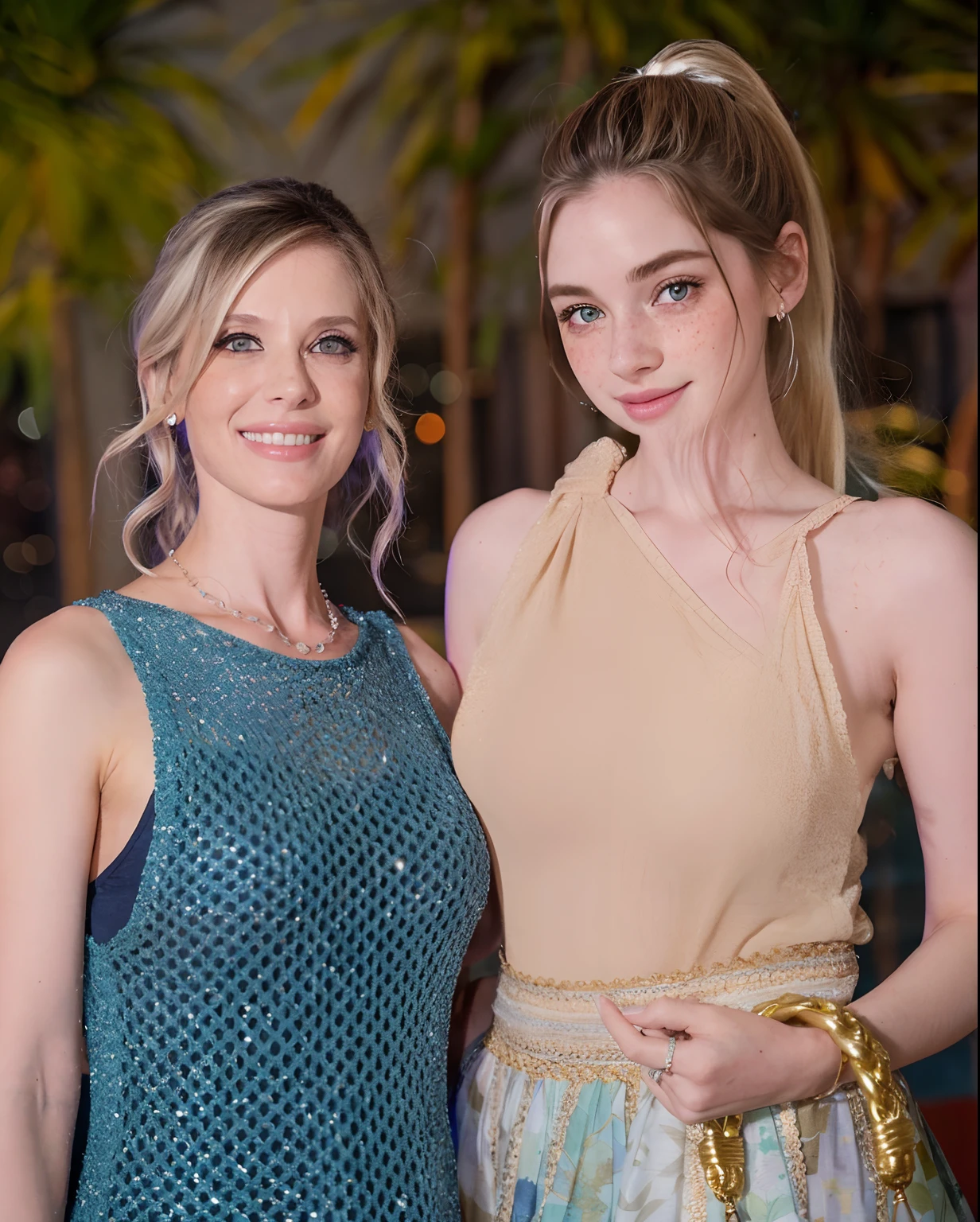 Rosto de uma mulher, americana, 25 anos, pale skin and freckles, olhos cinzas, nariz delicado, soft and delicate lips, cabelo blondie cinza ponytail, sorriso meigo,