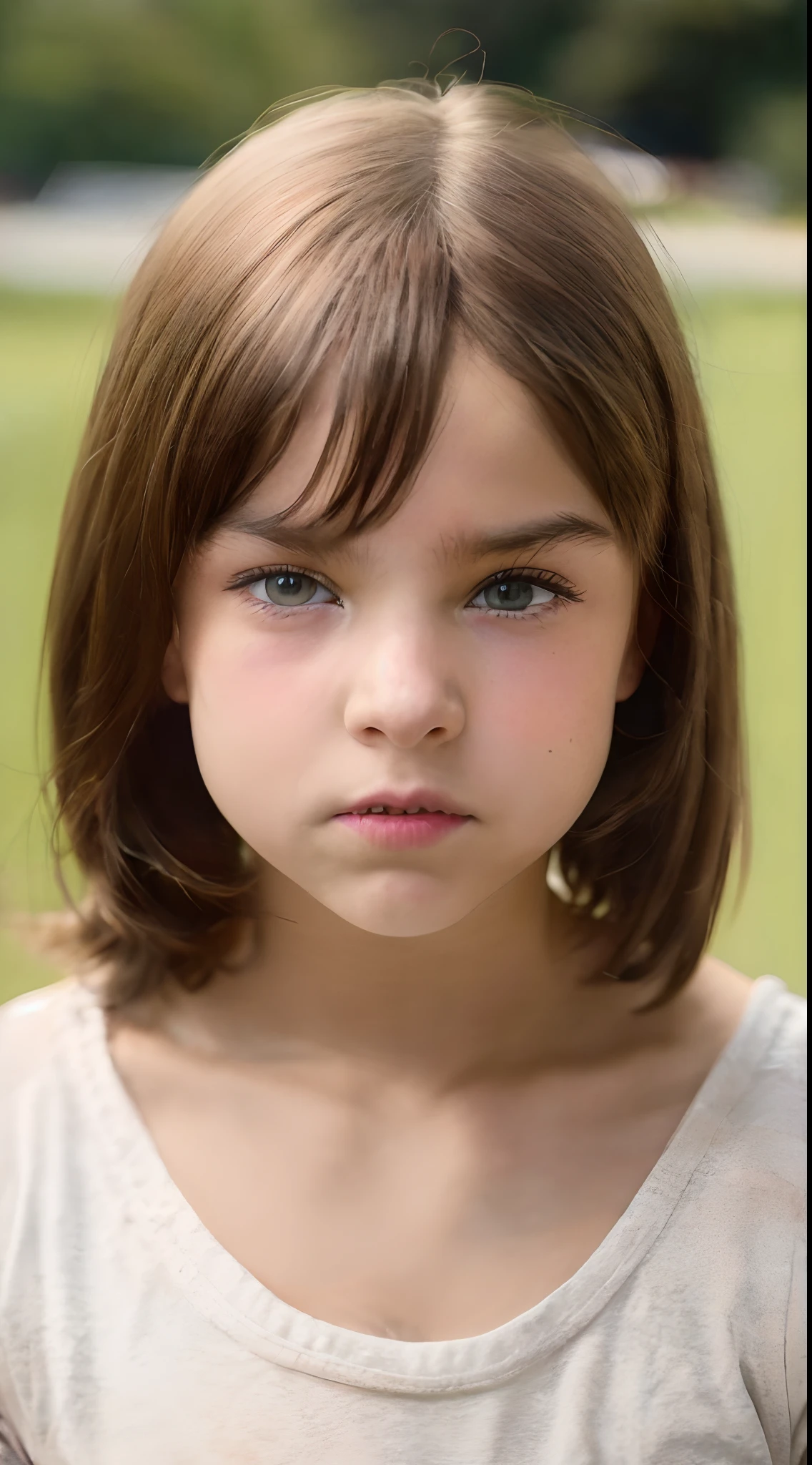 (((adolescente , British square chin))), cabelo curto, cabelo extremamente curto, menina, menina deos