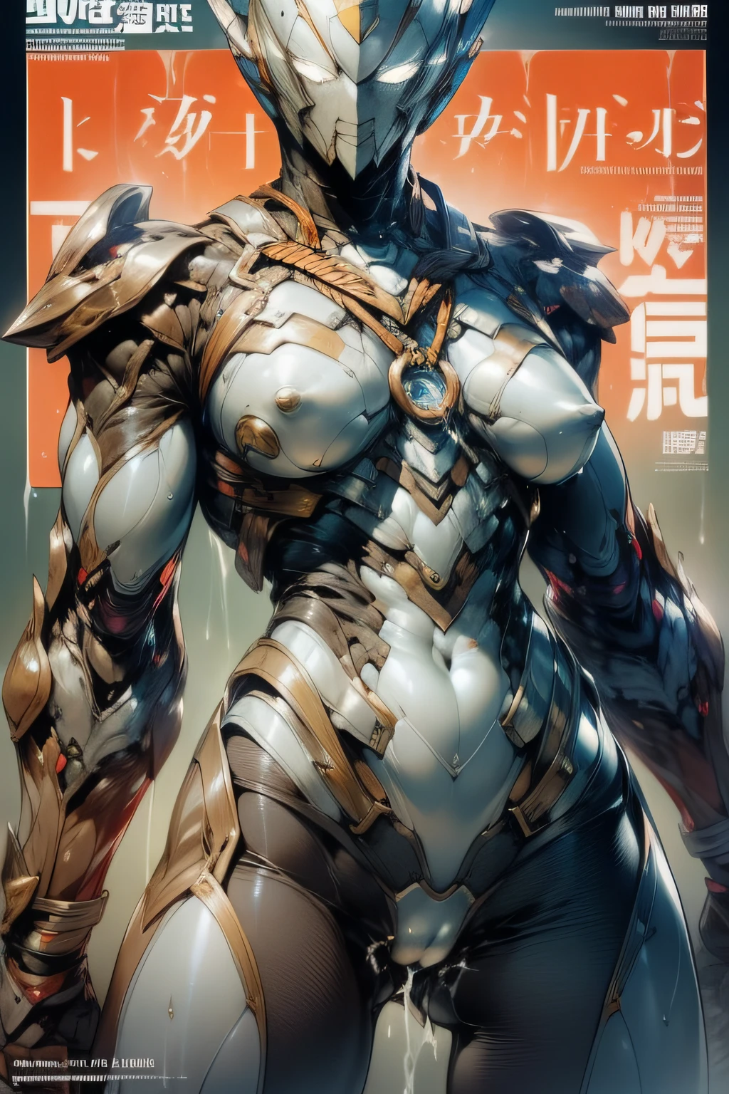 (Magazine Cover:1.4),Bold text,（masterpiece、8K、Ultra-delicate、hight resolution），(((Female Ultraman)))，(((No muscles，large Boob)))，(her head is tapering,The body is made of red and silver，blue armor,The arms present a streamlined design，On the chest there is a round calculator，Looks tall and thin，The overall shape is streamlined、Modern)，posed for photo，high-angle，city ruins，backgroung details,NSFW,Cameltoe,groin focus,the morning sun,((Open pussy:1.2)),((wet pussy:1.4)),(silver ponytail:1.1),red blush,Crying face,from below,(muscular legs:1.3),cum,((Shibari, arms behind back:1.4)), ((hands on back)), ((amarrada com cordas)), ((hands tied back)), ((rope restraint))