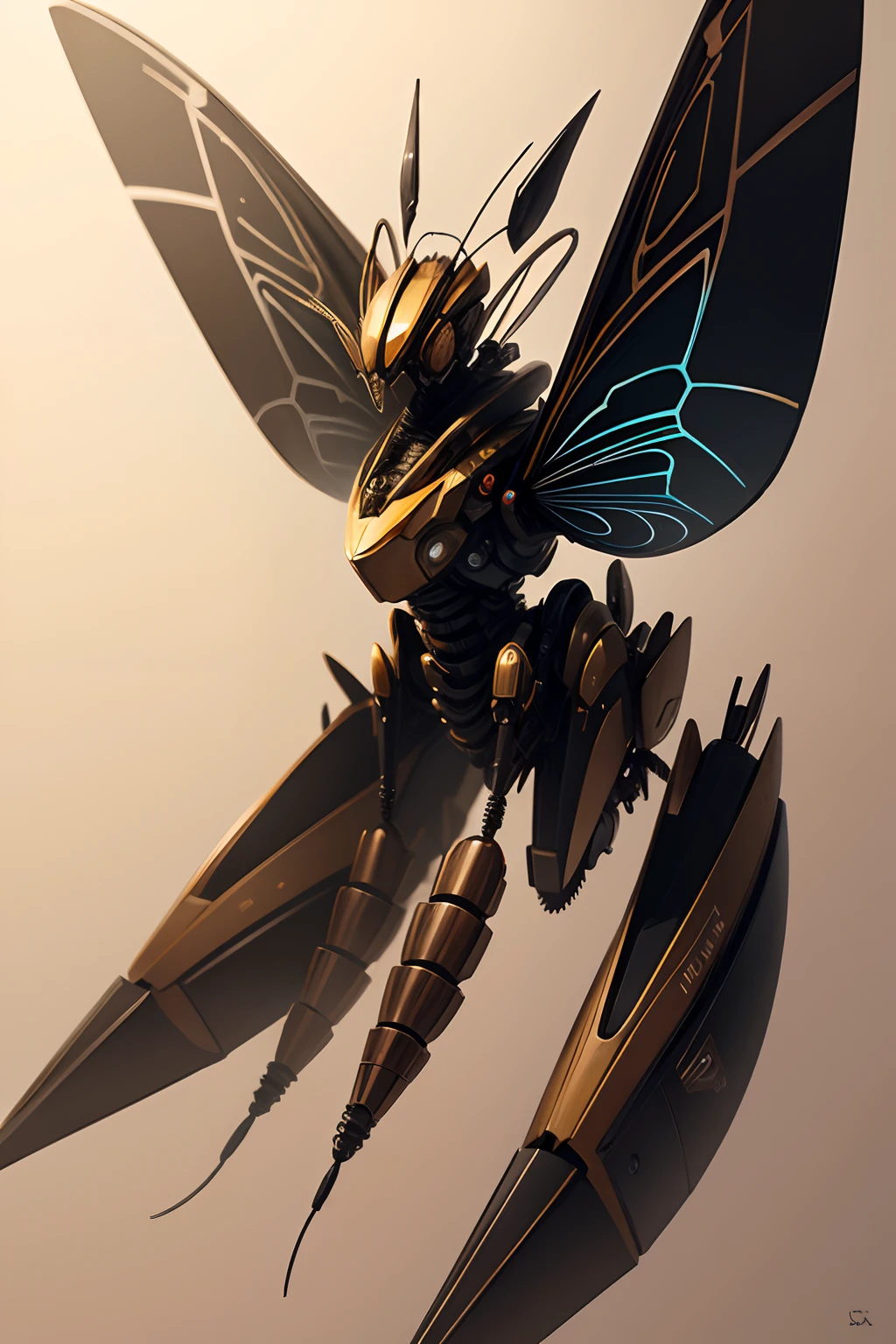 Drawings of mechanical insects