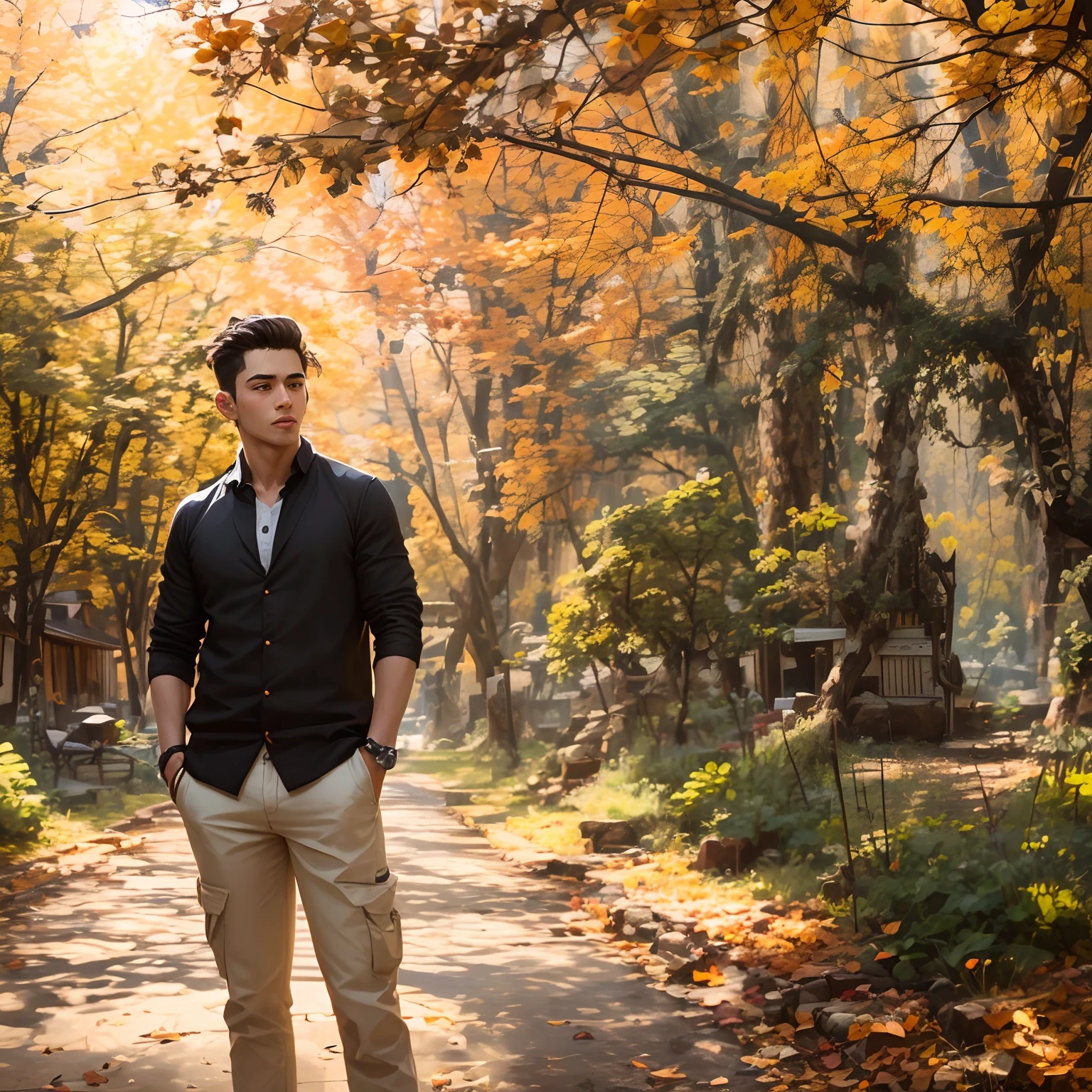 Handsome boy Ultrarealistic, -v 4