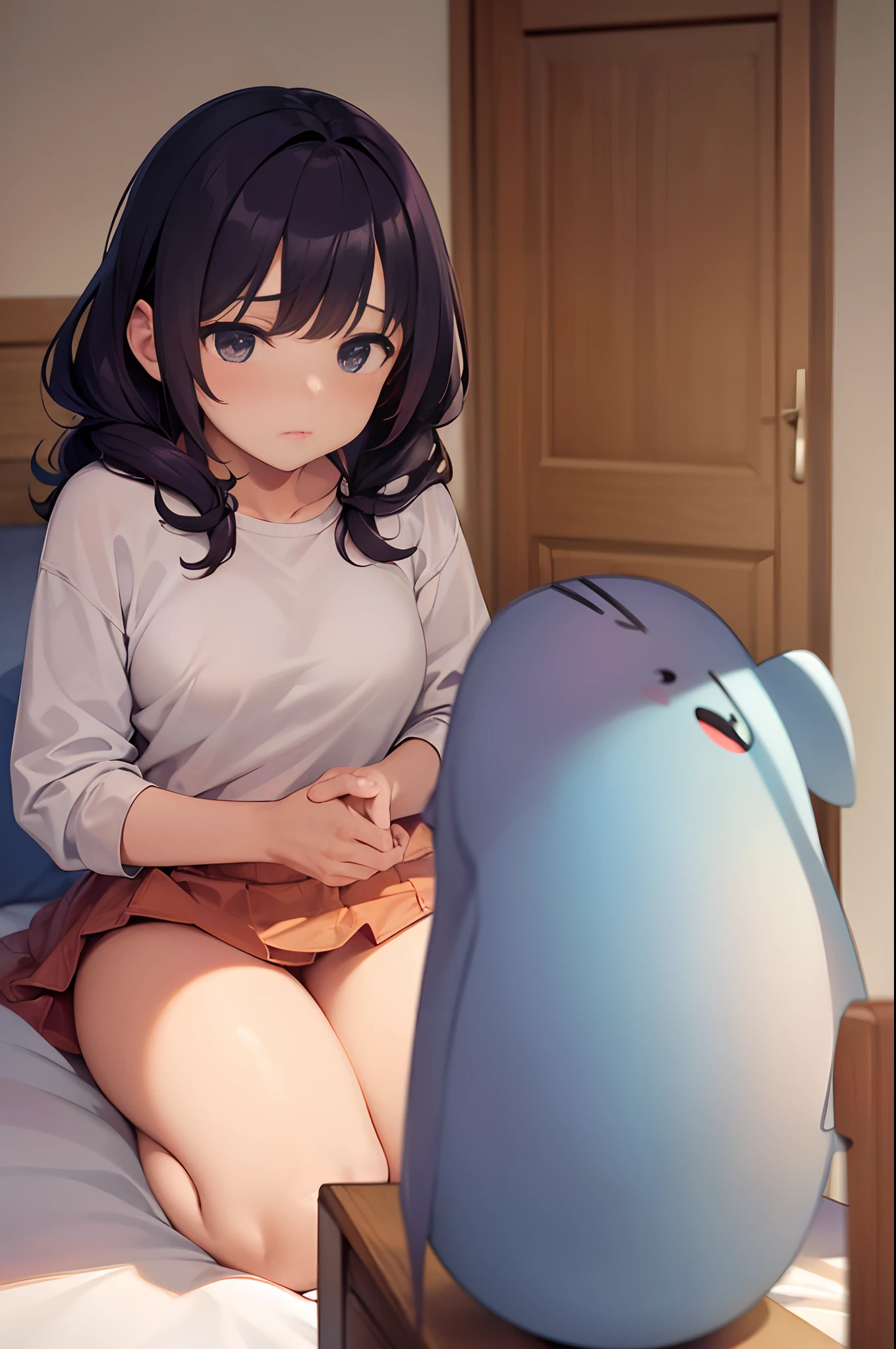 An unemployed young girl who dropped out of  who has been withdrawn to her room for many years、Thick and soft puni puni thighs、Heavily bedridden and spending all day on a sleeper
Waiting to start
