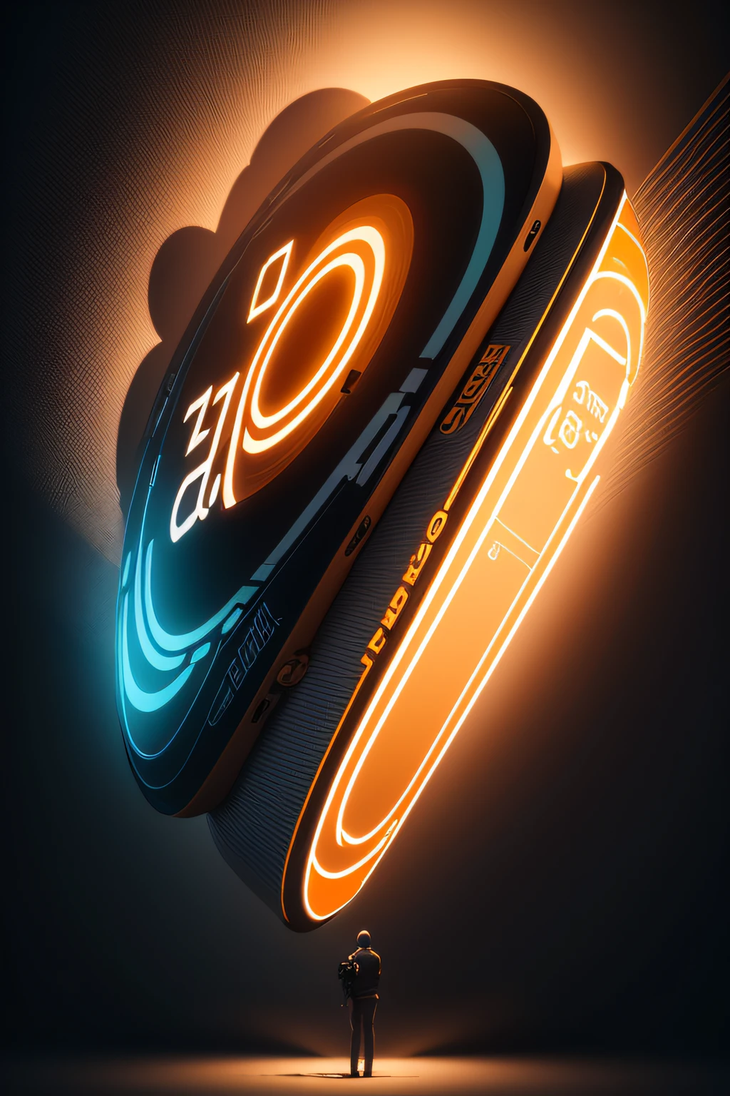 logotipo, obra-prima, ter os textos chatgpt seaart e bing, Technology interacting with artificial intelligence, altamente detalhado, dynamic lighting, 3D, 4k