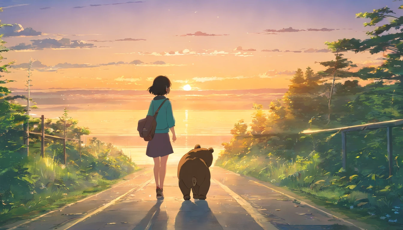 The bear is on the way, A little sad