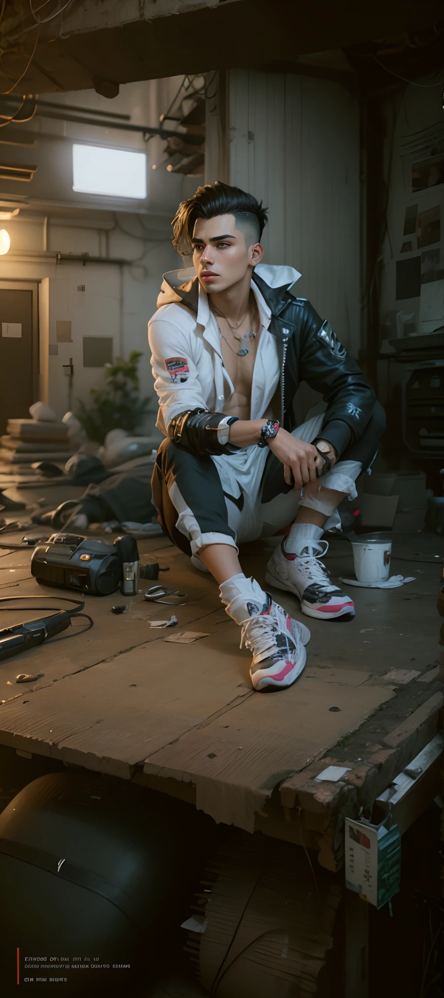 Change background cyberpunk handsome boy realistic face 8k ultra realistic