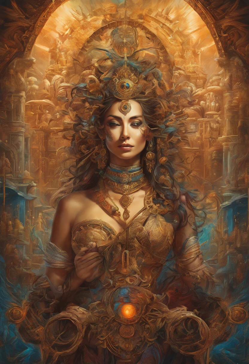beautiful hindu god vinayak ganapati ganesh art nouveau fantasy character portrait, an ultra realistic, Intricate details, the fifth element artifacts, Peter Molbach(Peter Mohrbacher)RAWExtremely detailed, hajime sorayama, wayne barlowe, Boris Vallejo, aaron horkey, gaston bussiere, craig mullins alphonse mucha, arty nouveau curves and spirals,