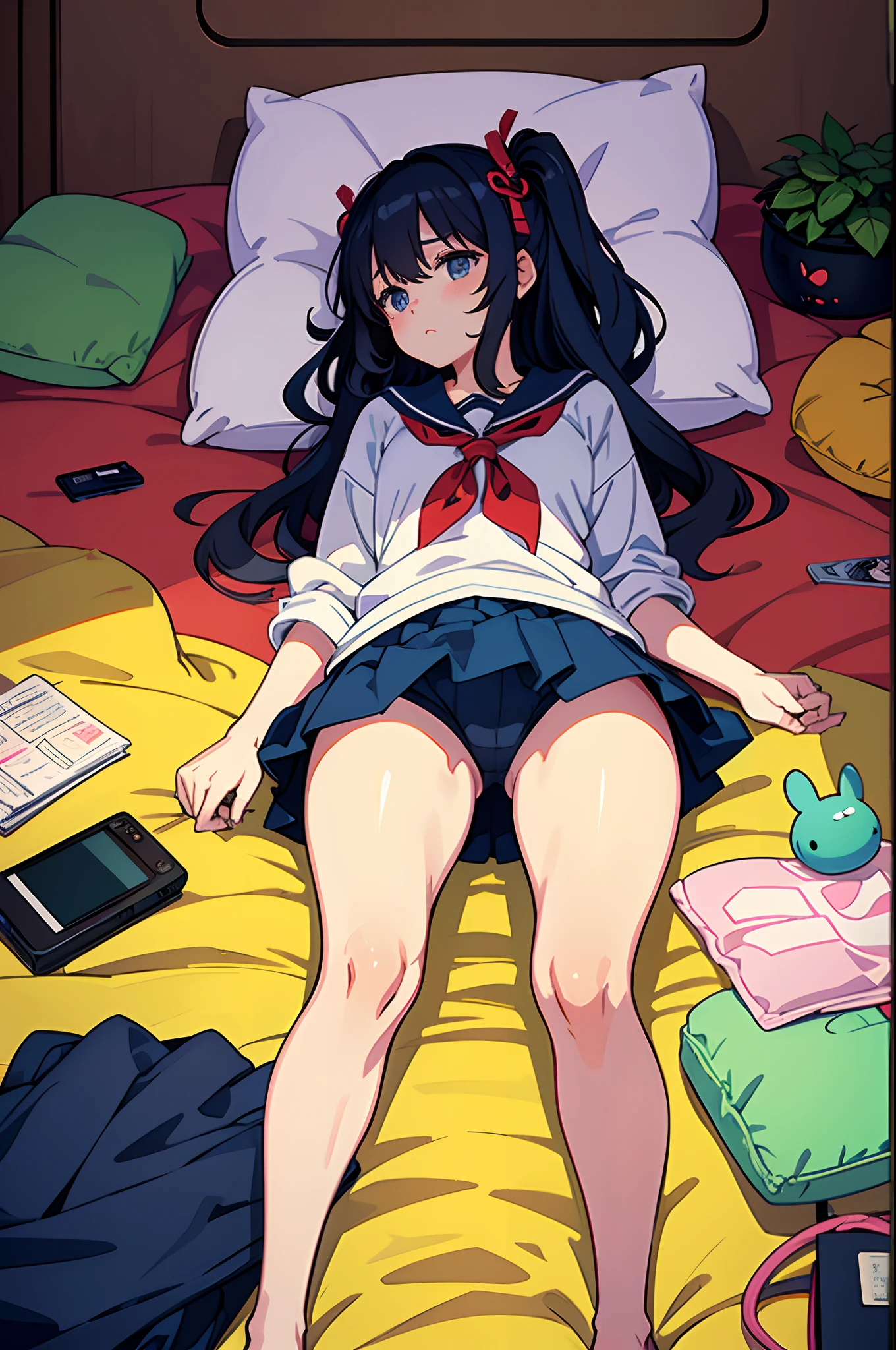 An unemployed girl who dropped out of who had been confined to her room for many years、Thick and soft puni puni thighs、Life in a bedridden sleeper