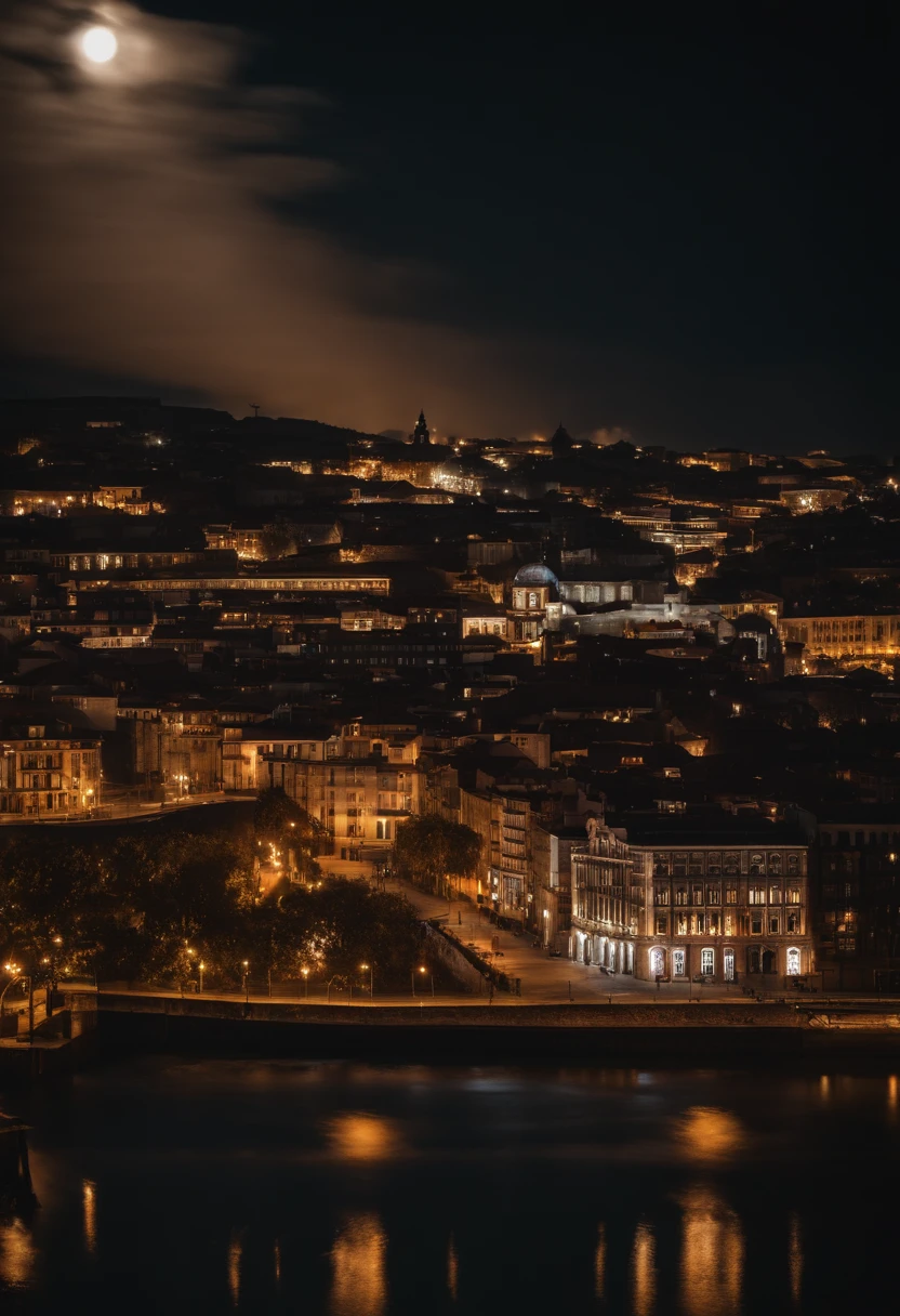 Nave espacial,esta num estaleiro,em um porto,esta de noite,starly sky,HDR,Full HD,Cinematic,imagem detalhada,total fidelidade de imagem
