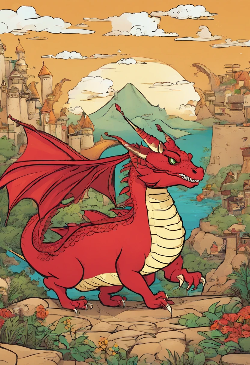 Little Red Book cute little dragon production