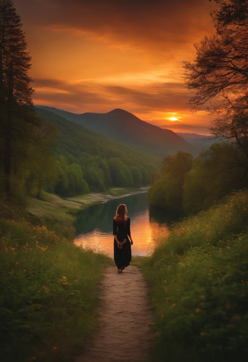 Can you make a picture of me in a beautiful landscape?