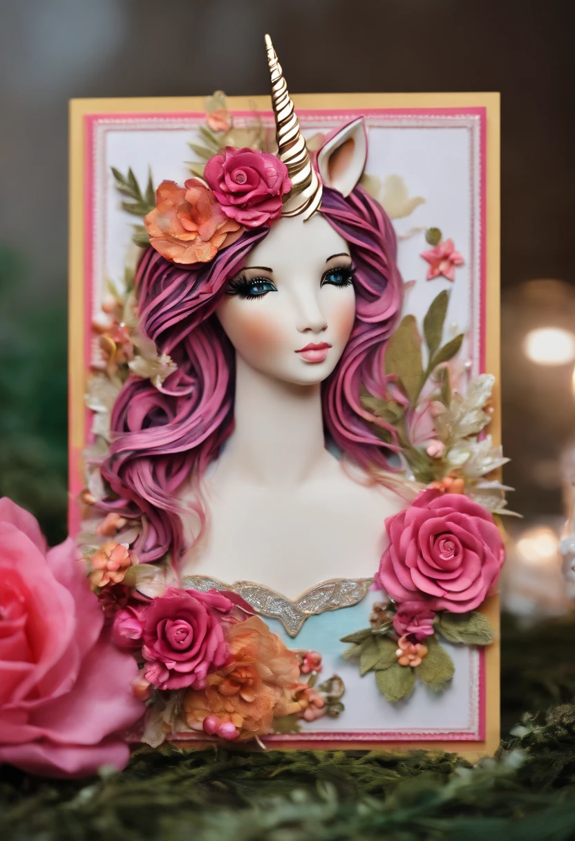Creating Birthday Card for Unicorn Girl Unique Style