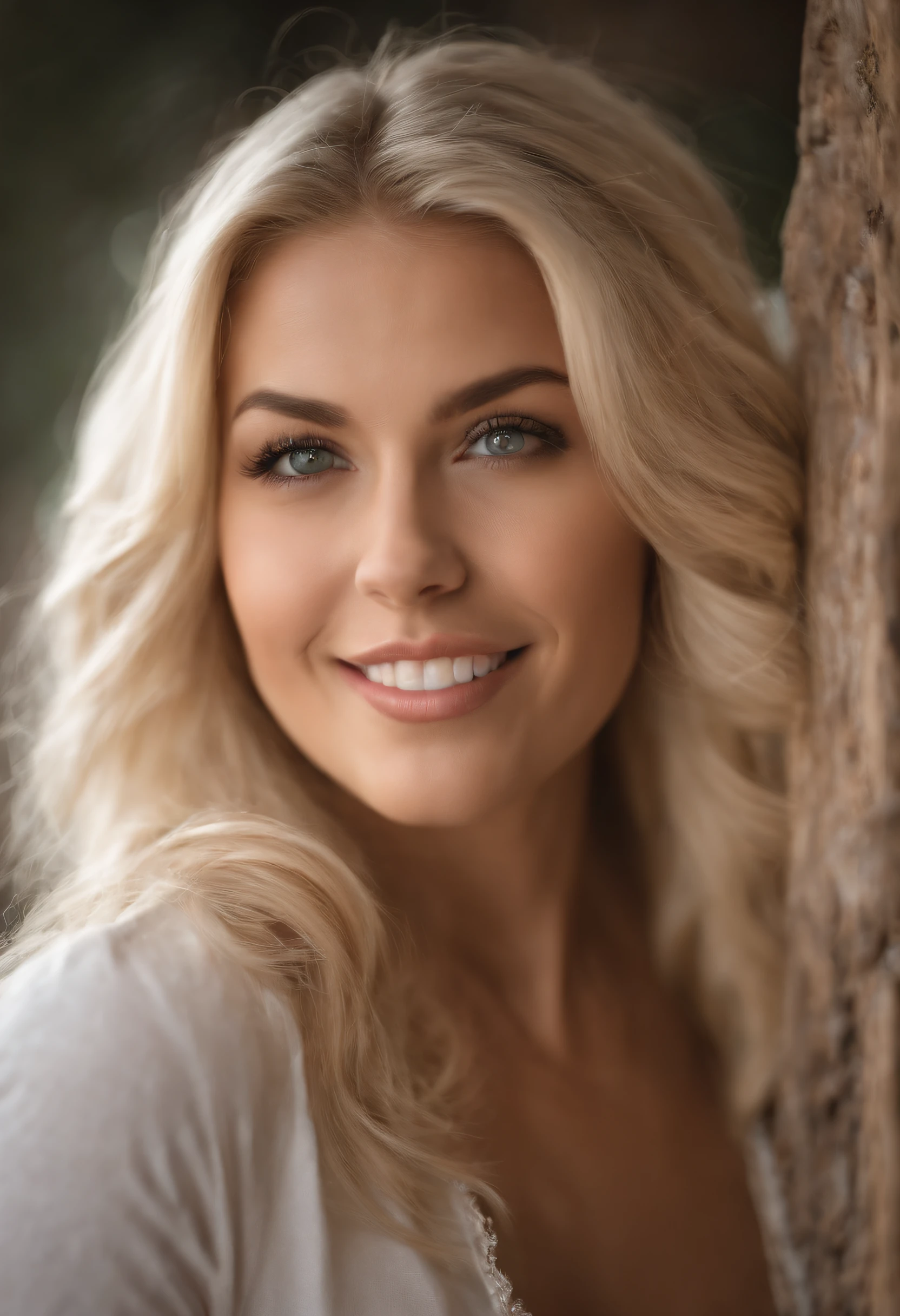 professional, (4k photo:1.1) by (Jeremy Lipking:0.3), (Dittmann Anna:0.3), (Arian Mark:0.3), (Sharp focus:1.3), high detail, wearing (lowcut shirt:1.2), beautiful detailed face, hazel eyes, long blonde hair, (attractive young woman:1.3), (seductive:1.1), (blushing:1.1), hourglass body shape, large round big breasts, wide thicc hips, blonde goddess, tight outfit, tight attire, smiling seductively, pretty face, perfect white haired girl, satisfied pose, cute seductive smile, beautiful blonde girl, good young girl, beautiful angle, attractive pose, cute girl, sexy pose, a gorgeous blonde, full body picture, full body, full body shoot, wearing white skirt and boots