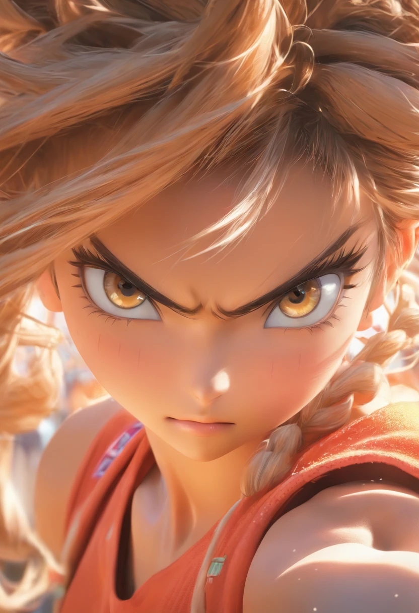 35mm humanistic lens,Sports girl,lifting weights,detailedbackground,Asian Games,True skin texture,Smudge,Accurate facial features,dynamic blur,super-fine,ultra - detailed,high qulity,8K ,oc rendered,dynamic viewing angle,Hyper Real,Ultra photo realsisim