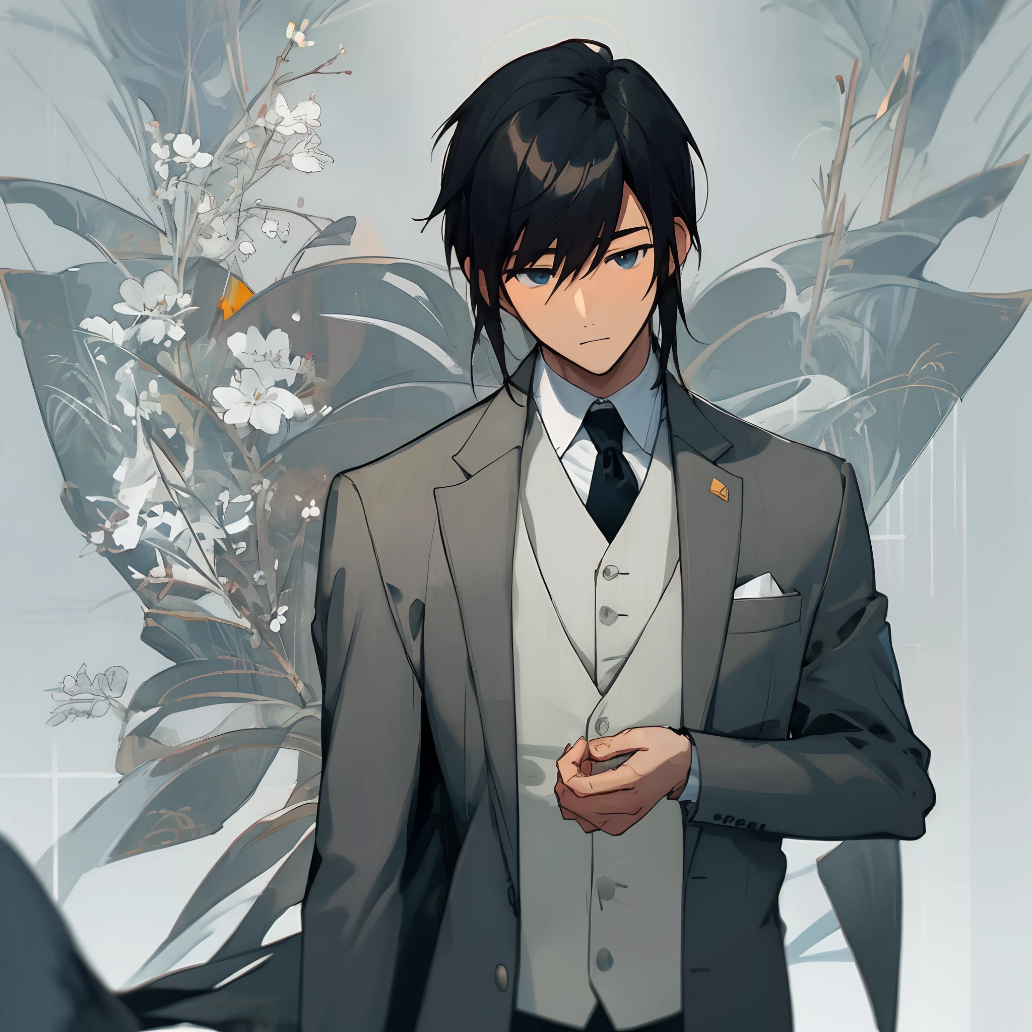 Men in suits、asian human、年轻、Know