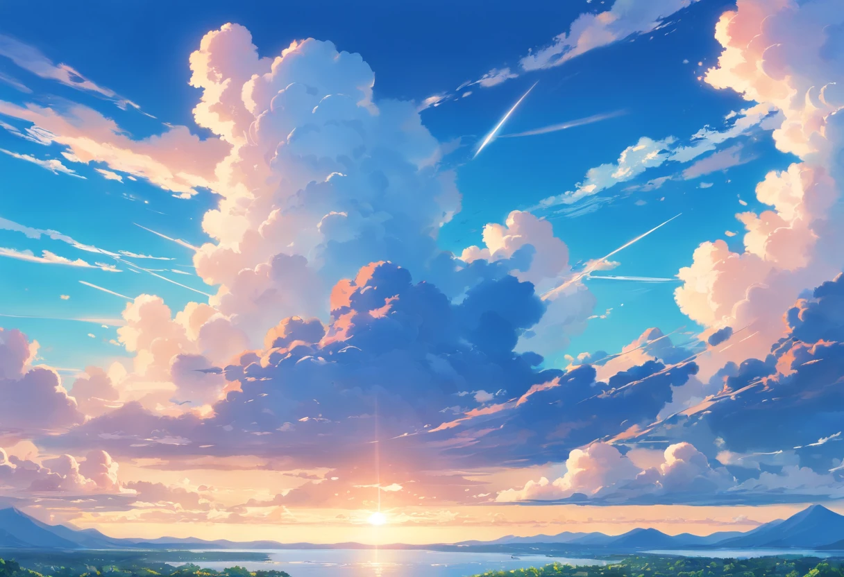 extremely close photo of beautiful blue sky with clouds