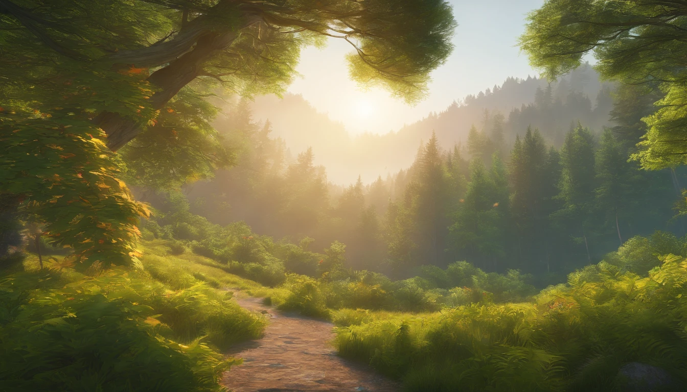(best quality,4k,8k,highres,masterpiece:1.2),ultra-detailed,(realistic,photorealistic,photo-realistic:1.37),evergreen forest,view from top, mist covering the trees,tranquil atmosphere,remote location,vibrant shades of green,ethereal light, dense foliage, tall pine trees, peaceful ambiance,refreshing breeze,majestic landscape,foggy veil hanging above the forest, bird's eye perspective, immersive experience, hidden paths, serene environment,mysterious beauty, secluded wilderness,natural mystique,gentle sunlight filtering through the branches,early morning tranquility,enchanted scenery,tranquilizing essence,calming vibes,soothing presence, spellbinding panoramic view,quiet serenity,far-reaching vistas, mystifying aura